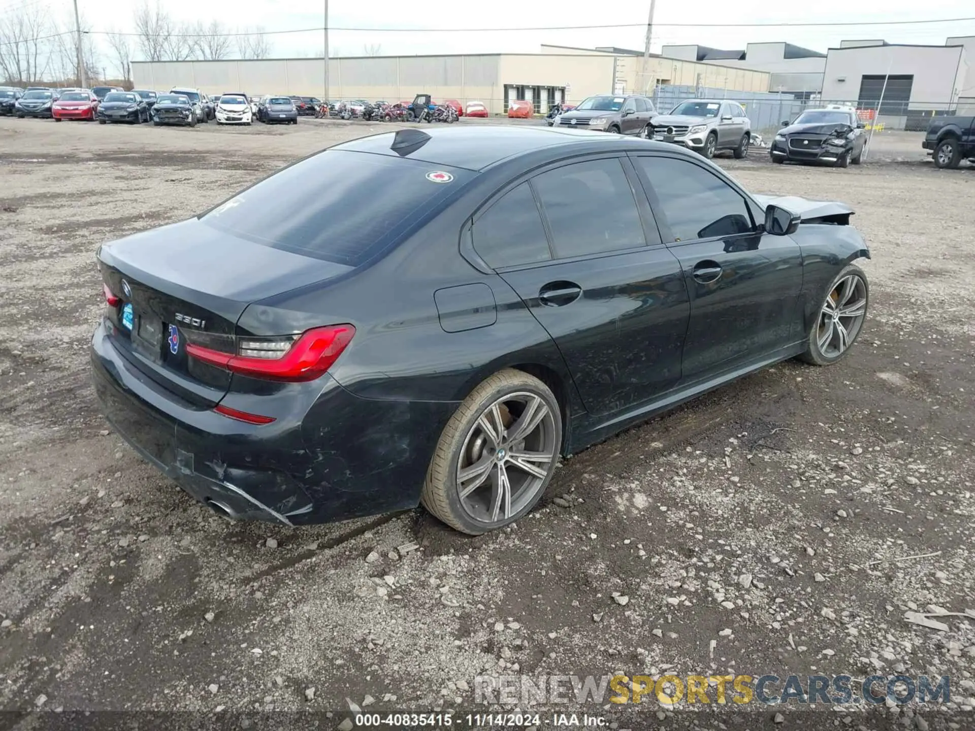 4 fotografías del automóvil dañado WBA5R7C53KFH15365 BMW 330I 2019