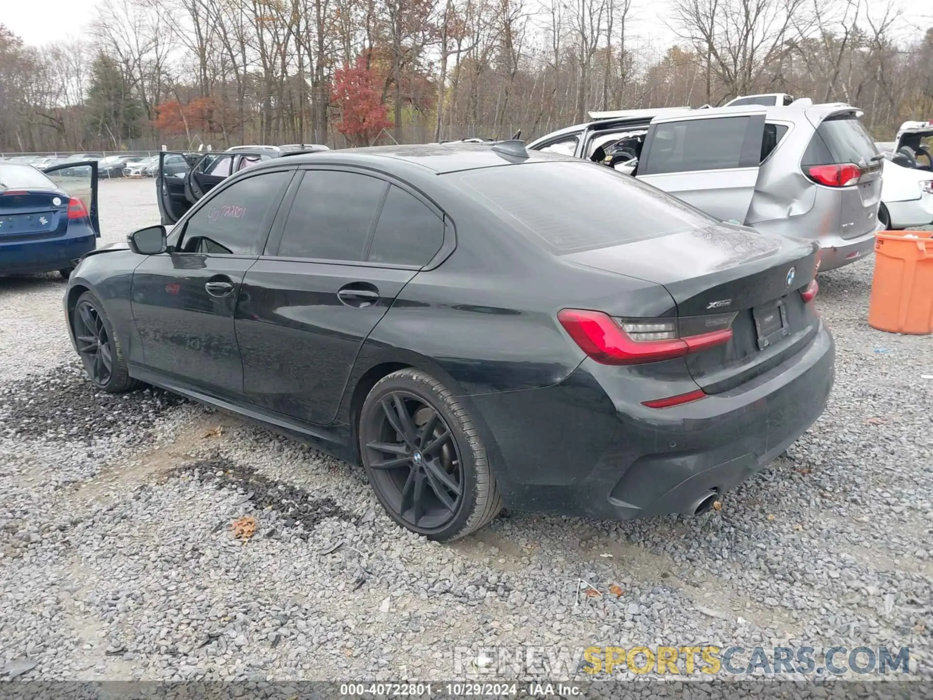 3 fotografías del automóvil dañado WBA5R7C57KAJ81510 BMW 330I 2019