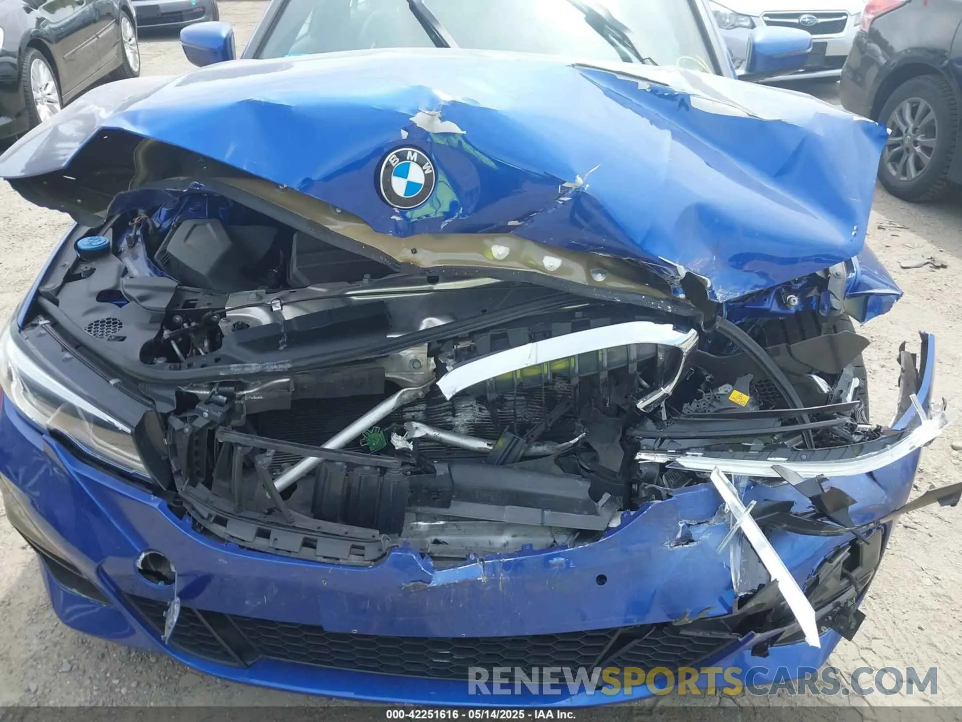 6 fotografías del automóvil dañado WBA5R7C57KAJ81832 BMW 330I 2019