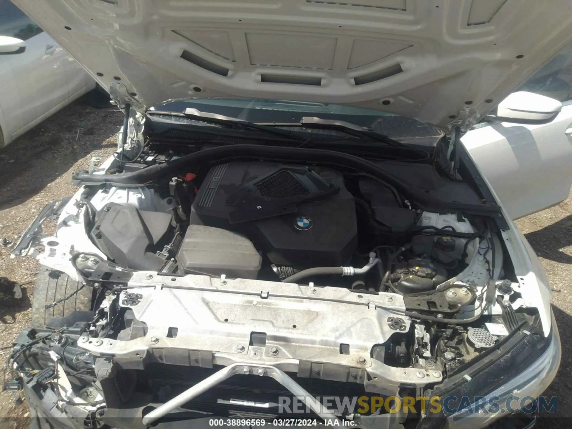 10 fotografías del automóvil dañado 3MW5R1J00L8B07721 BMW 330I 2020