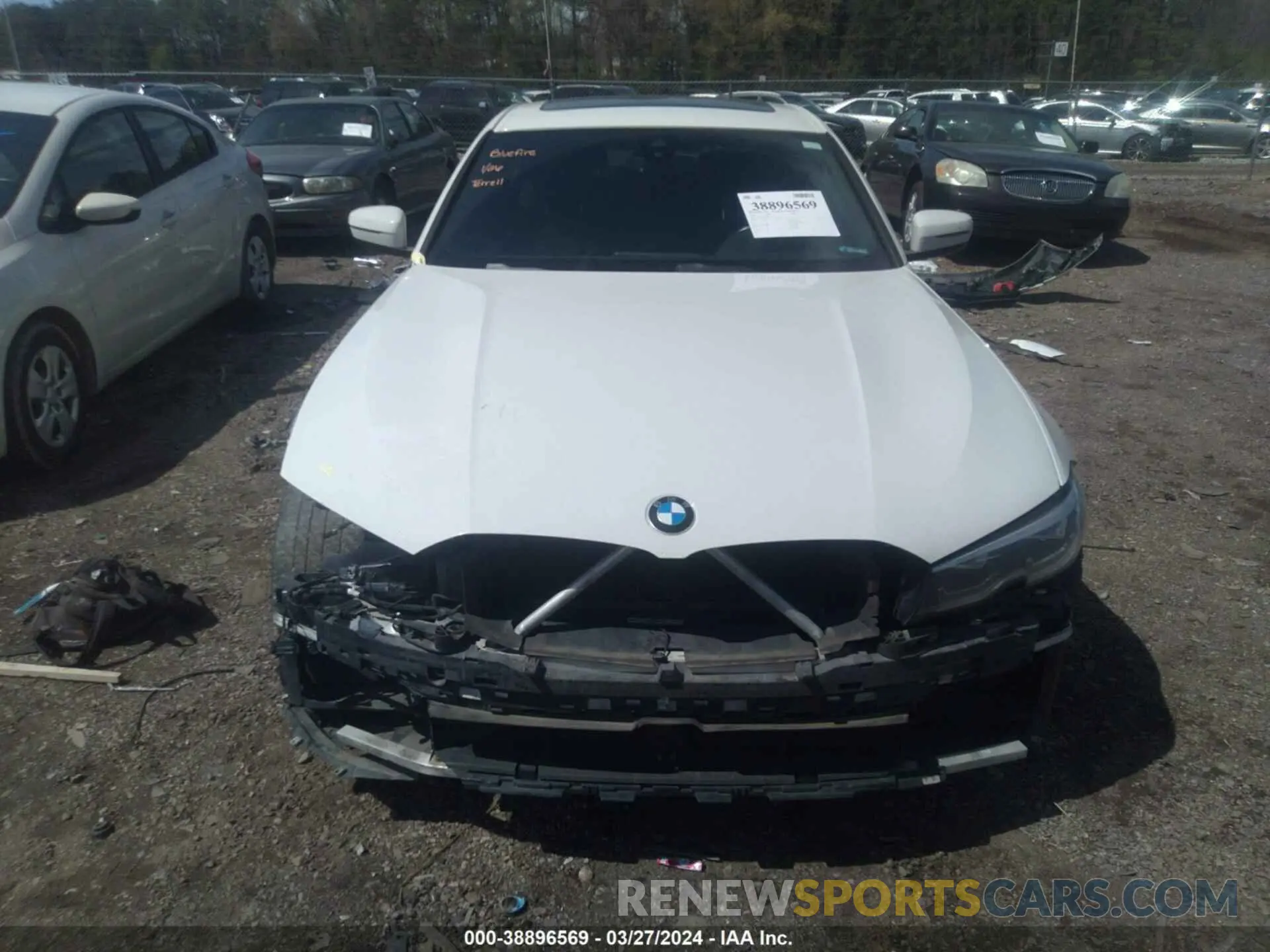 12 fotografías del automóvil dañado 3MW5R1J00L8B07721 BMW 330I 2020