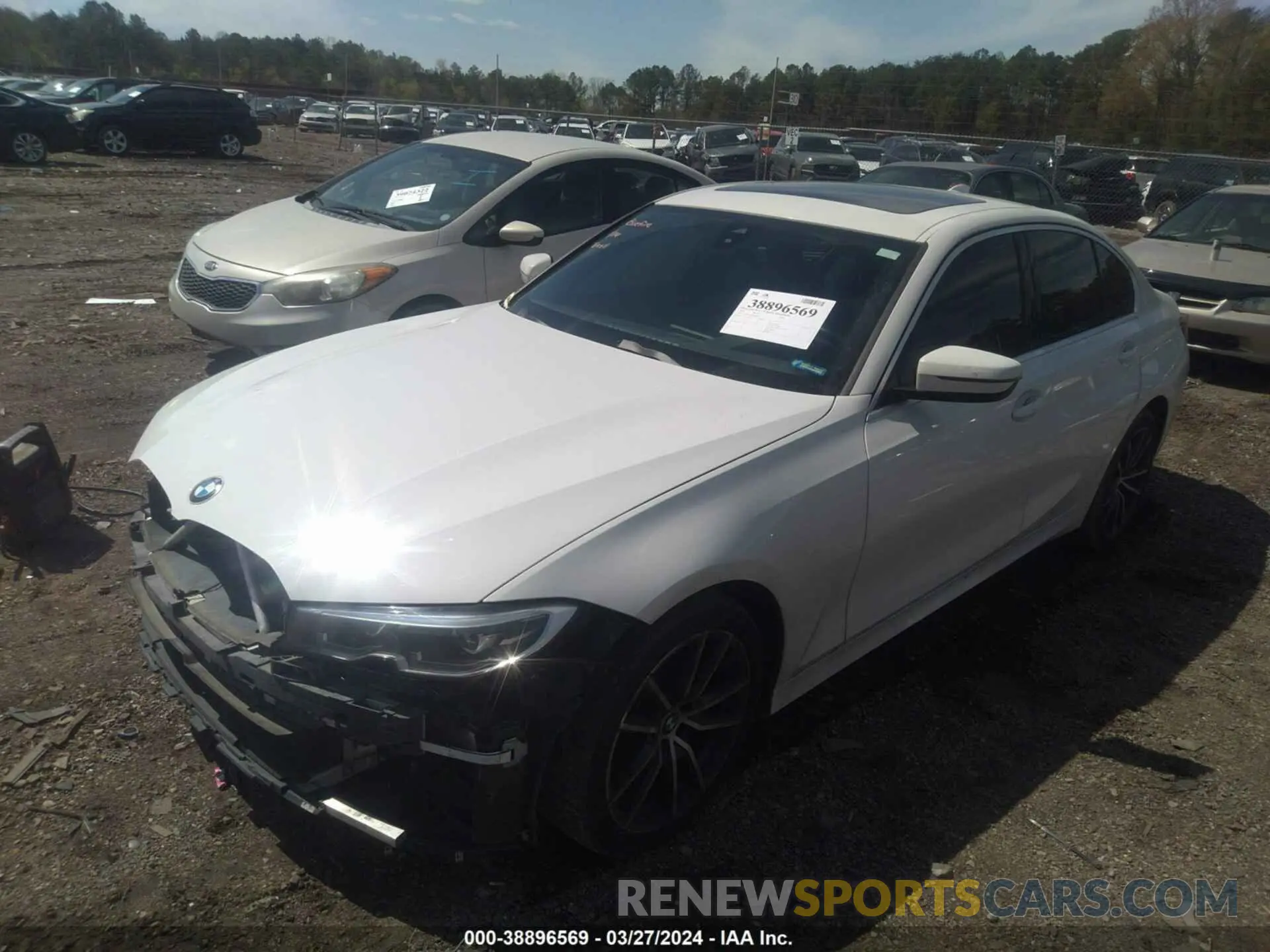 2 fotografías del automóvil dañado 3MW5R1J00L8B07721 BMW 330I 2020