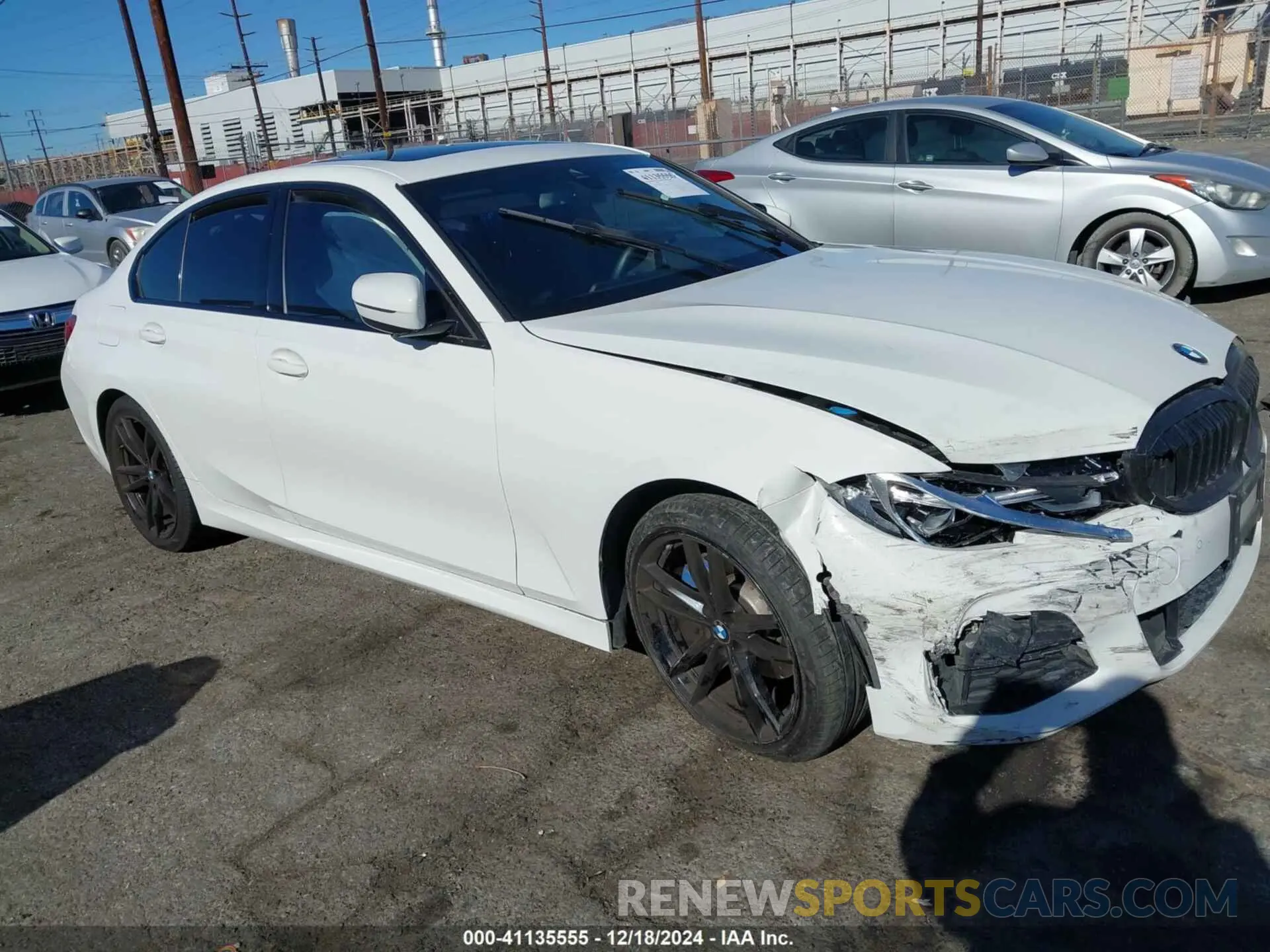 1 fotografías del automóvil dañado 3MW5R1J00L8B19187 BMW 330I 2020