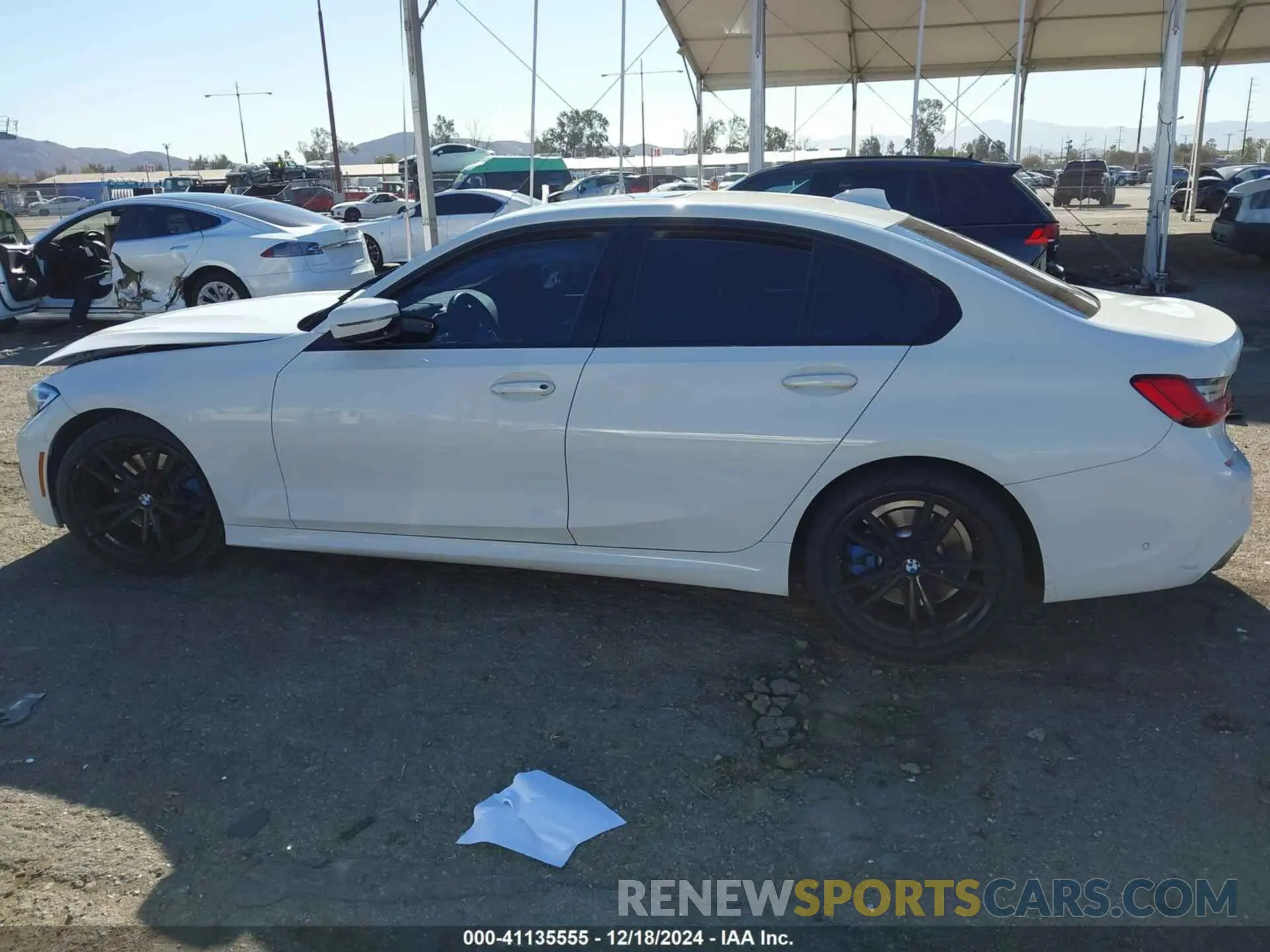 14 fotografías del automóvil dañado 3MW5R1J00L8B19187 BMW 330I 2020