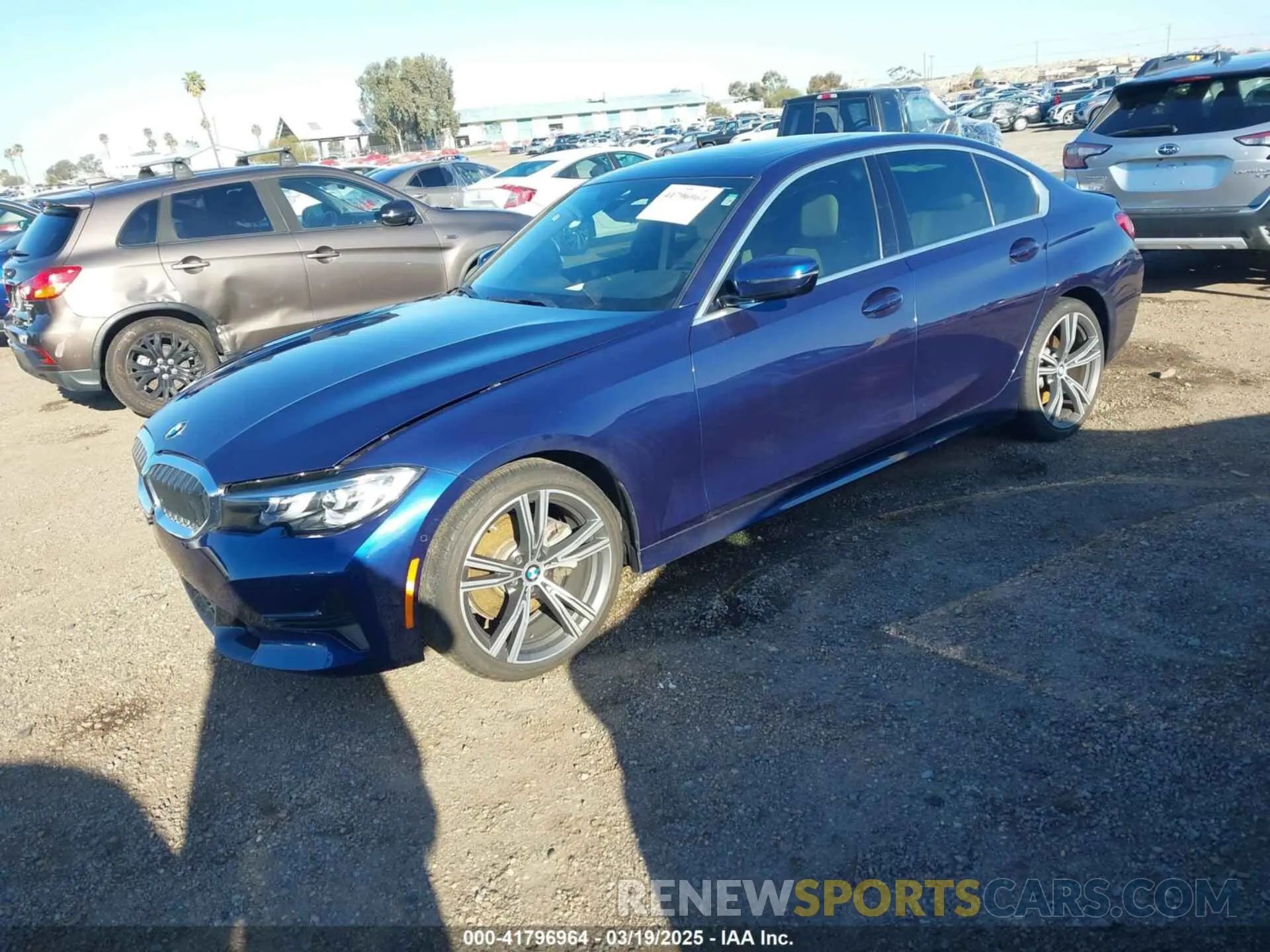 2 fotografías del automóvil dañado 3MW5R1J02L8B36329 BMW 330I 2020