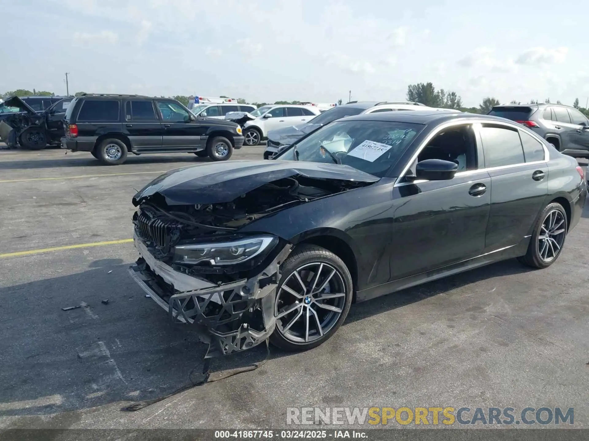 2 fotografías del automóvil dañado 3MW5R1J07L8B22314 BMW 330I 2020
