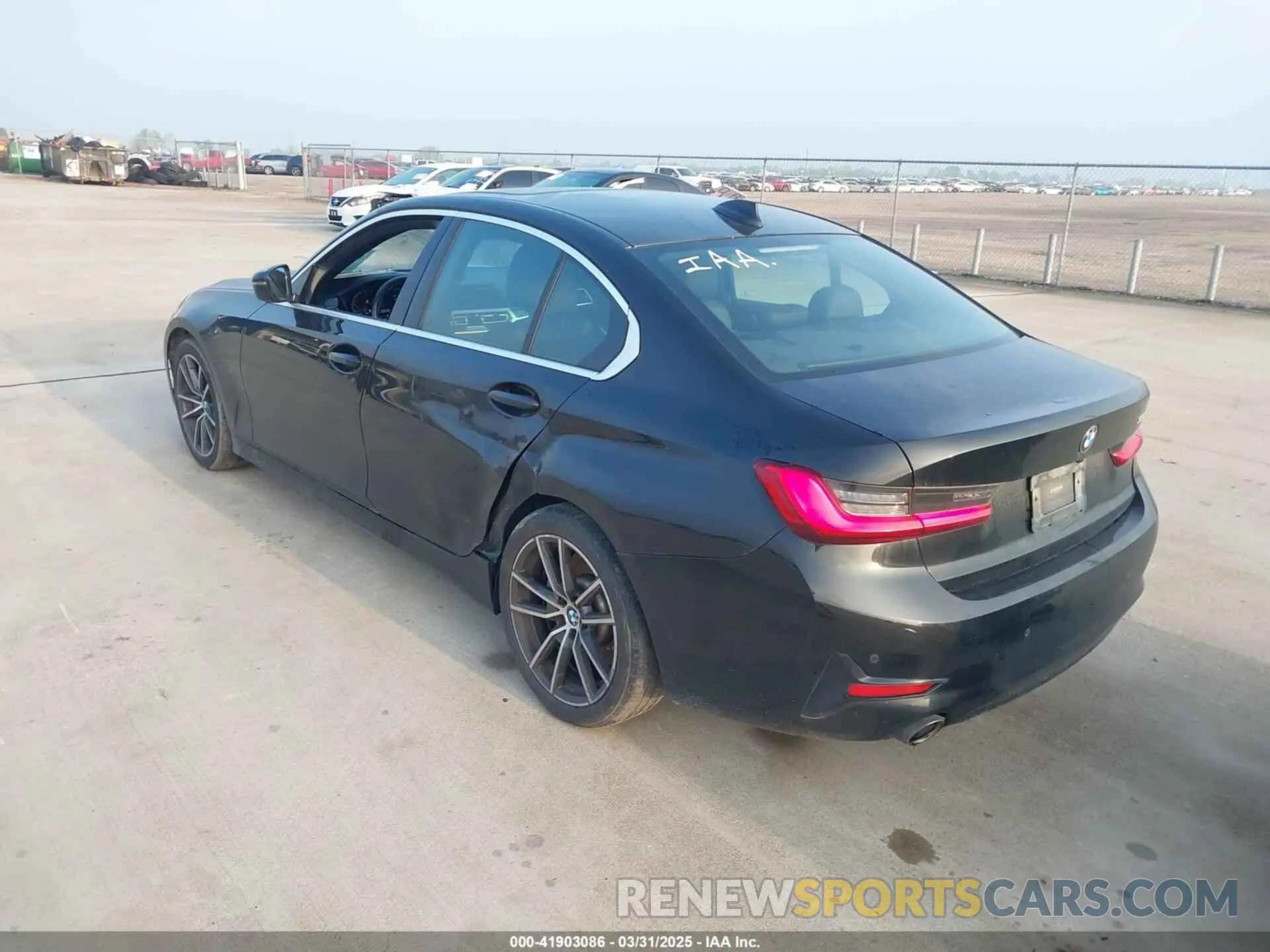 3 fotografías del automóvil dañado 3MW5R1J09L8B23318 BMW 330I 2020