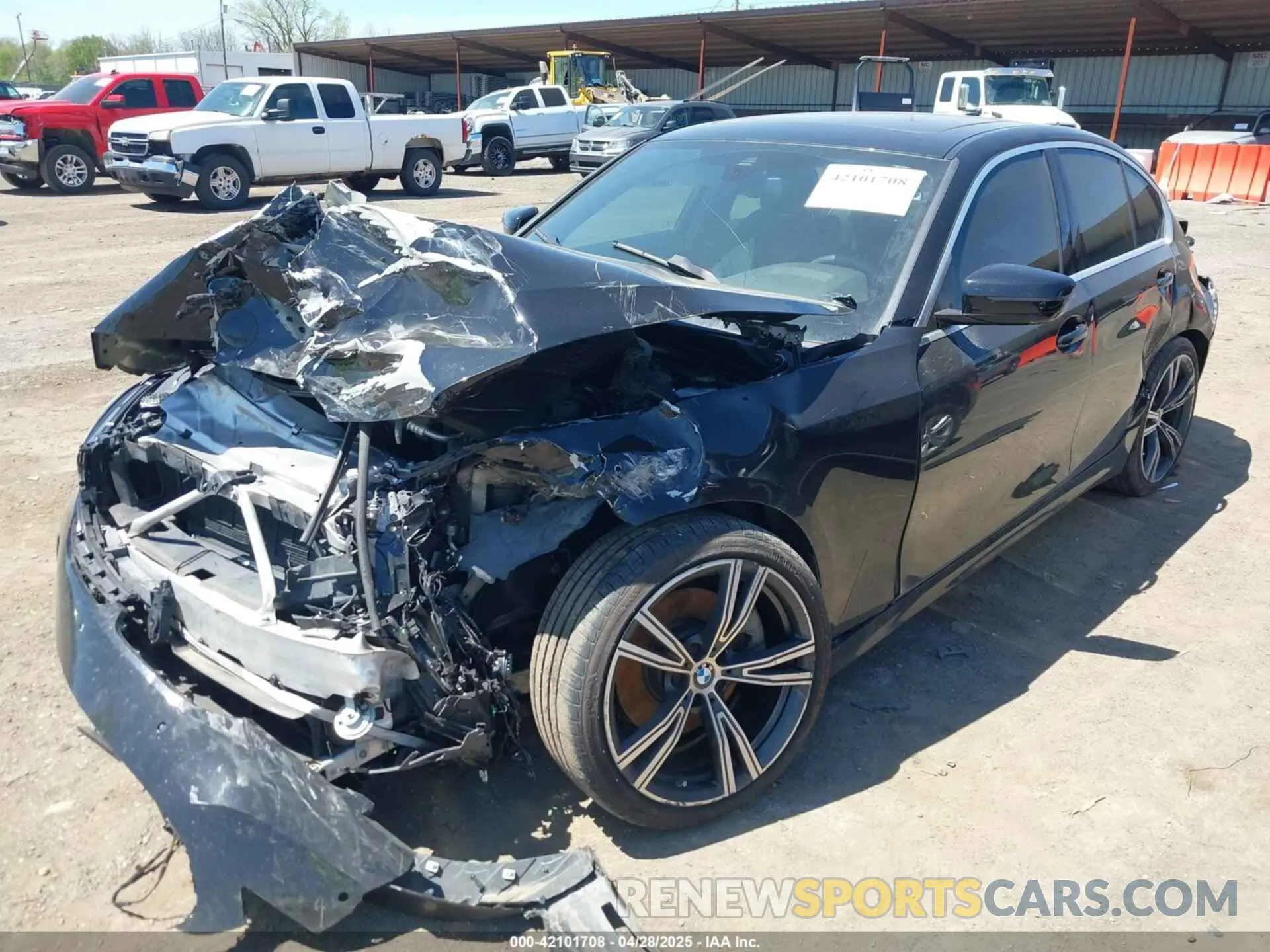 2 fotografías del automóvil dañado 3MW5R1J0XL8B30004 BMW 330I 2020