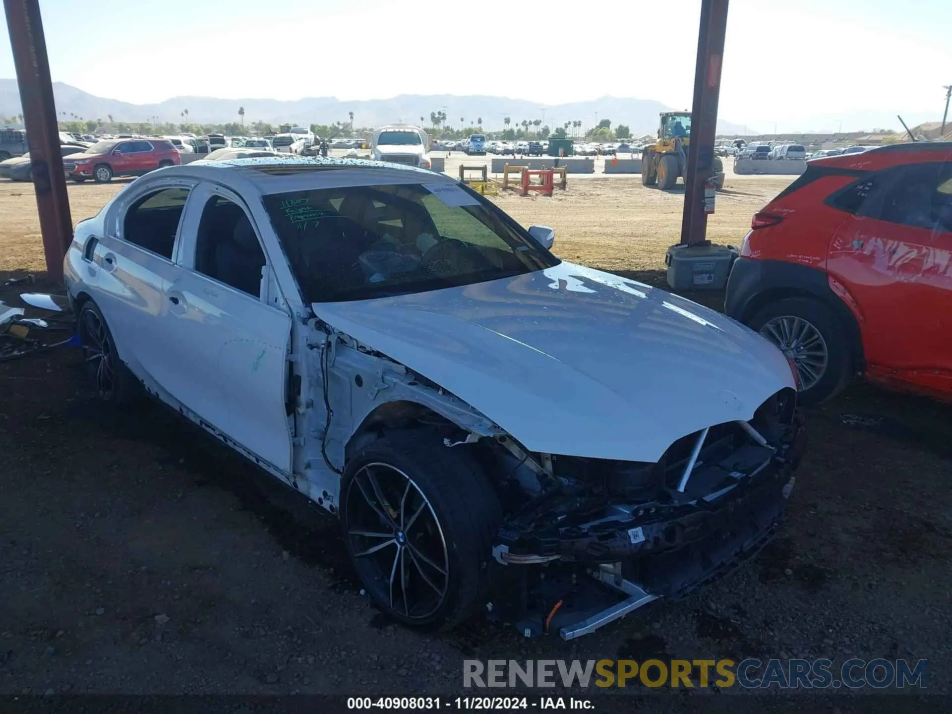 1 fotografías del automóvil dañado 3MW5R7J00L8B17734 BMW 330I 2020