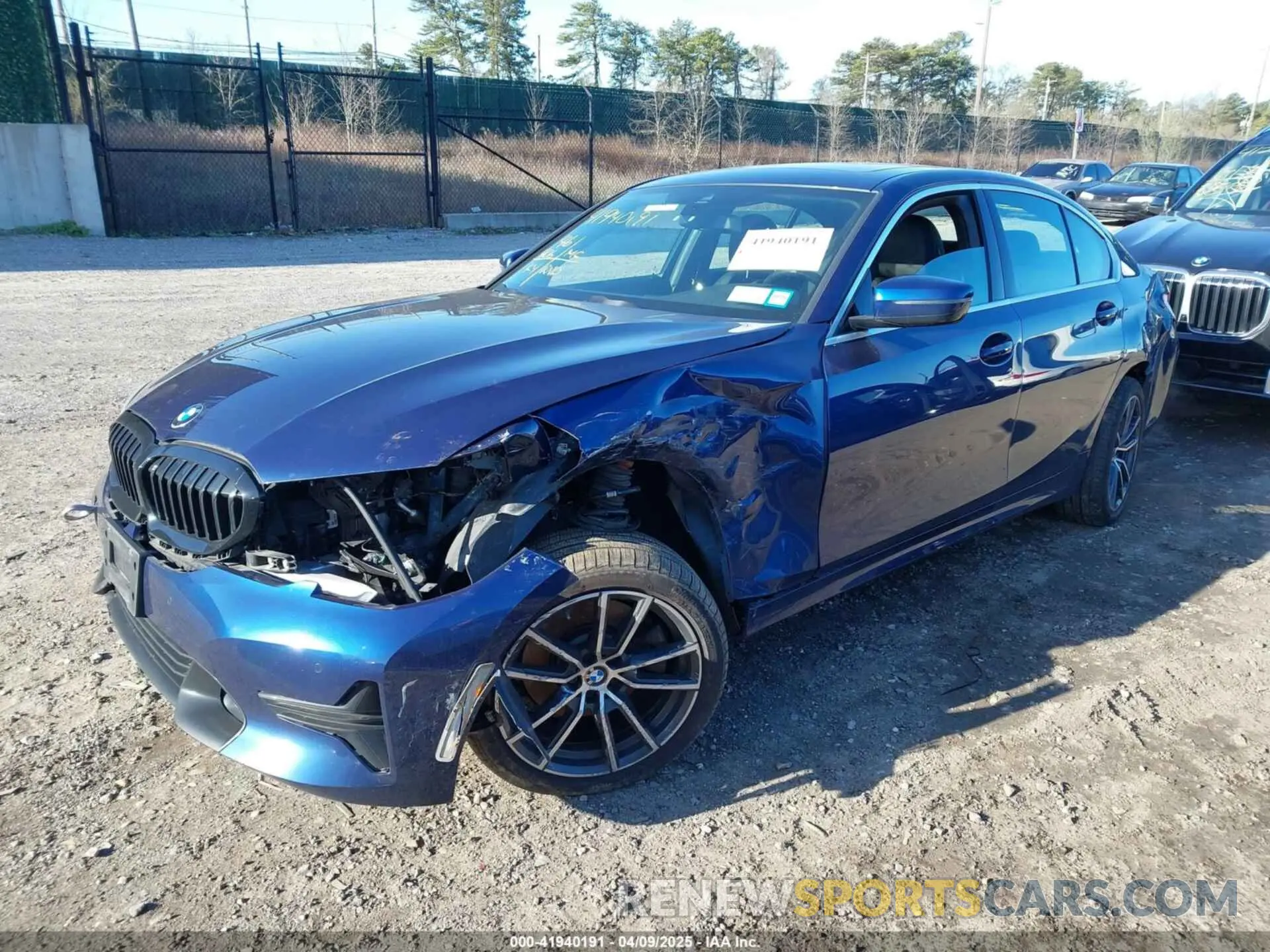 2 fotografías del automóvil dañado 3MW5R7J00L8B32413 BMW 330I 2020