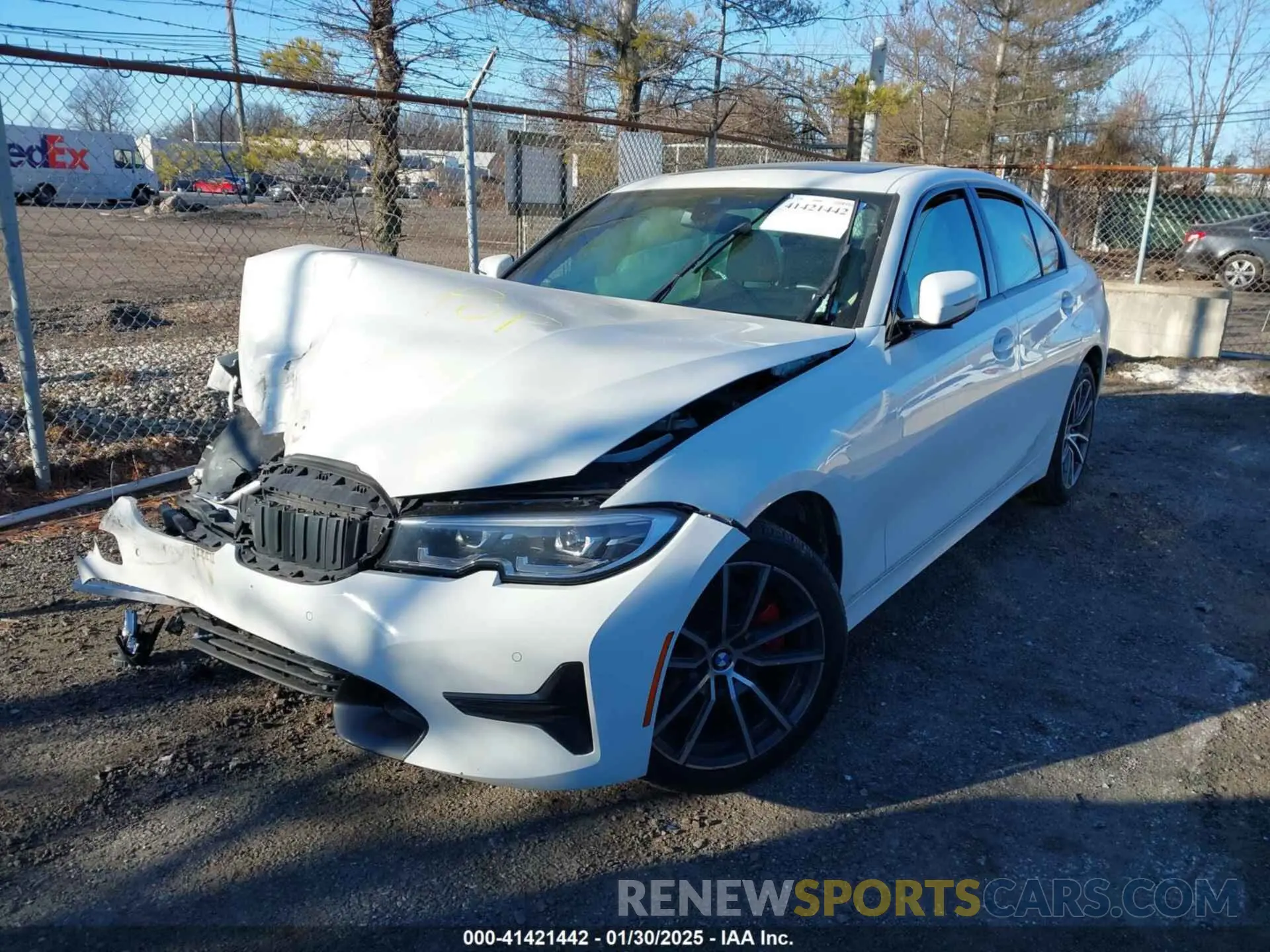 2 fotografías del automóvil dañado 3MW5R7J00L8B34288 BMW 330I 2020