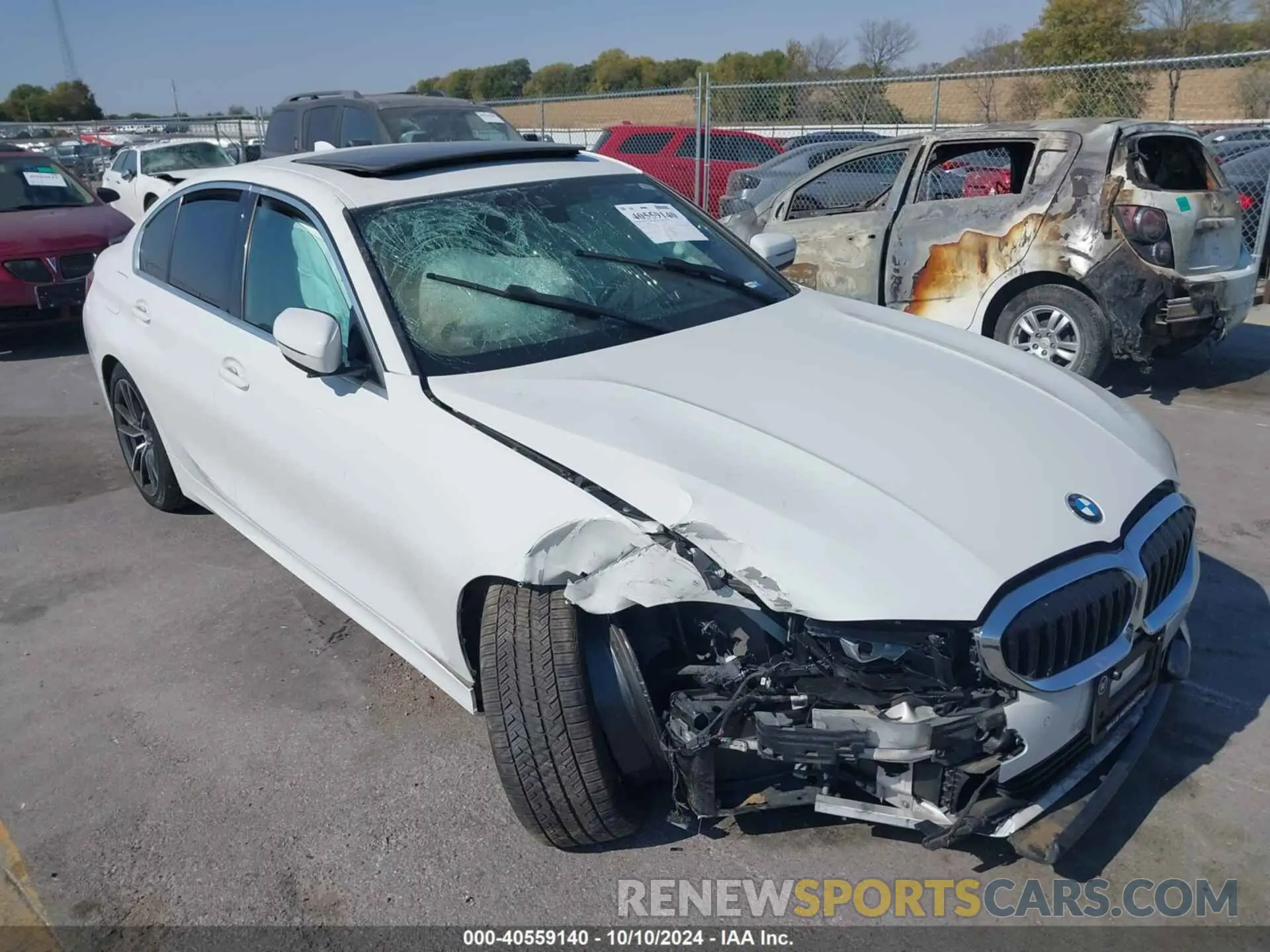 1 fotografías del automóvil dañado 3MW5R7J01L8B24899 BMW 330I 2020
