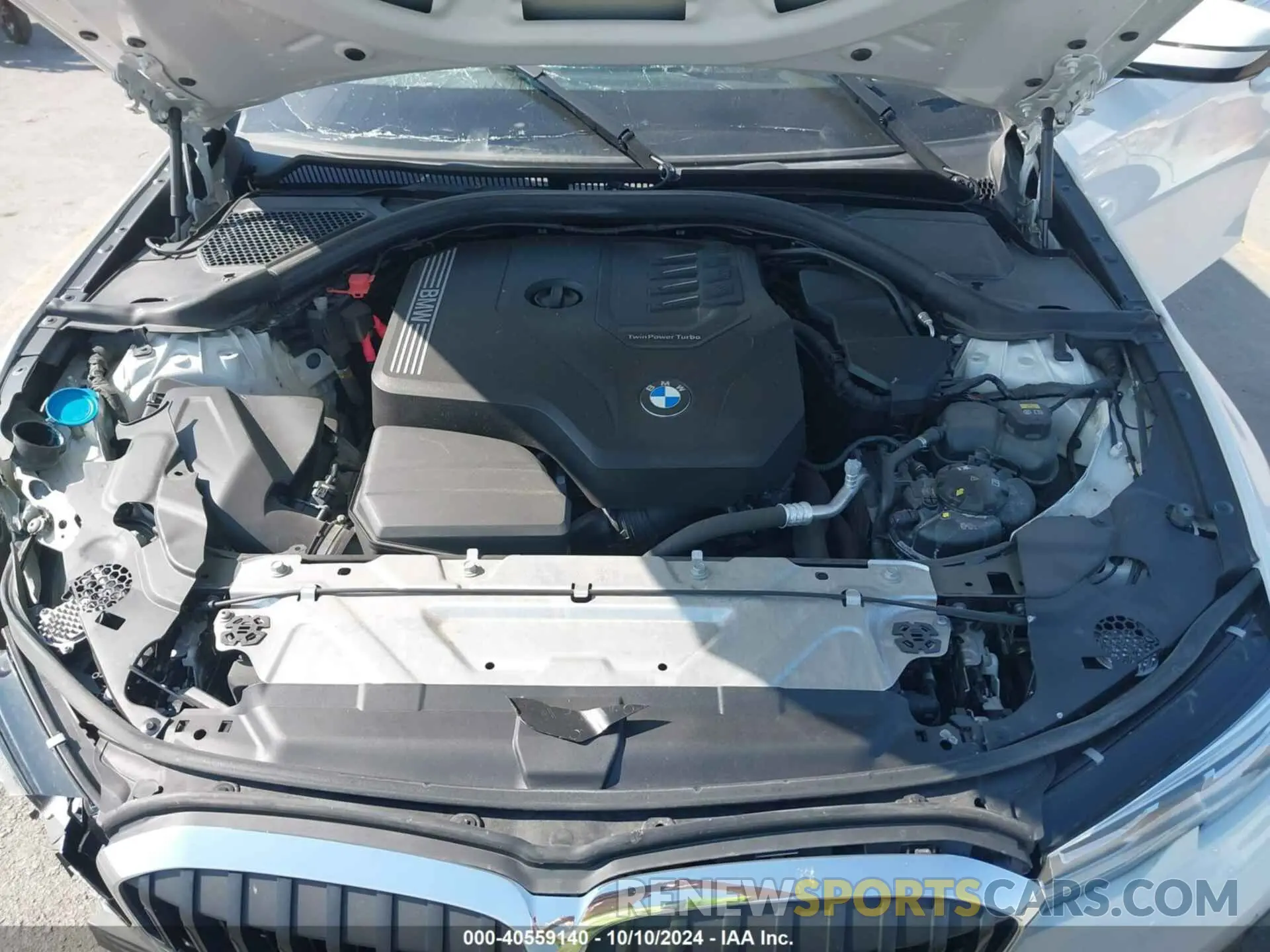 10 fotografías del automóvil dañado 3MW5R7J01L8B24899 BMW 330I 2020