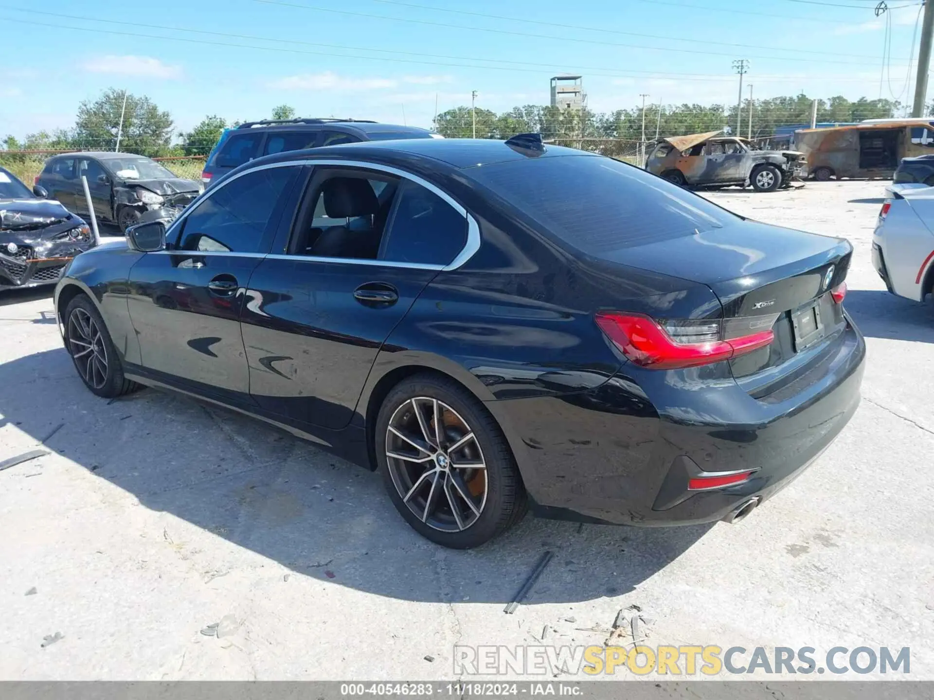3 fotografías del automóvil dañado 3MW5R7J02L8B22935 BMW 330I 2020