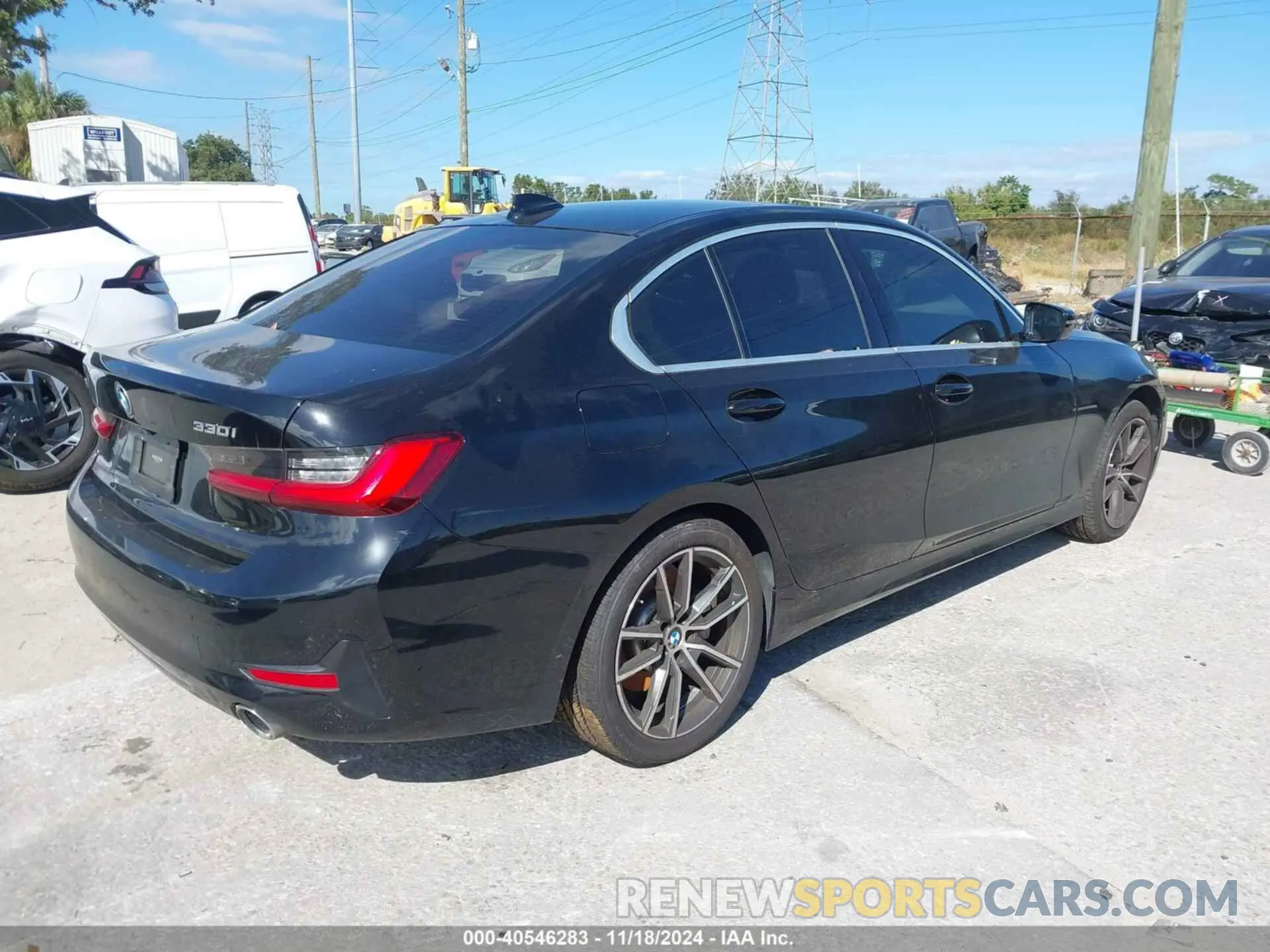 4 fotografías del automóvil dañado 3MW5R7J02L8B22935 BMW 330I 2020