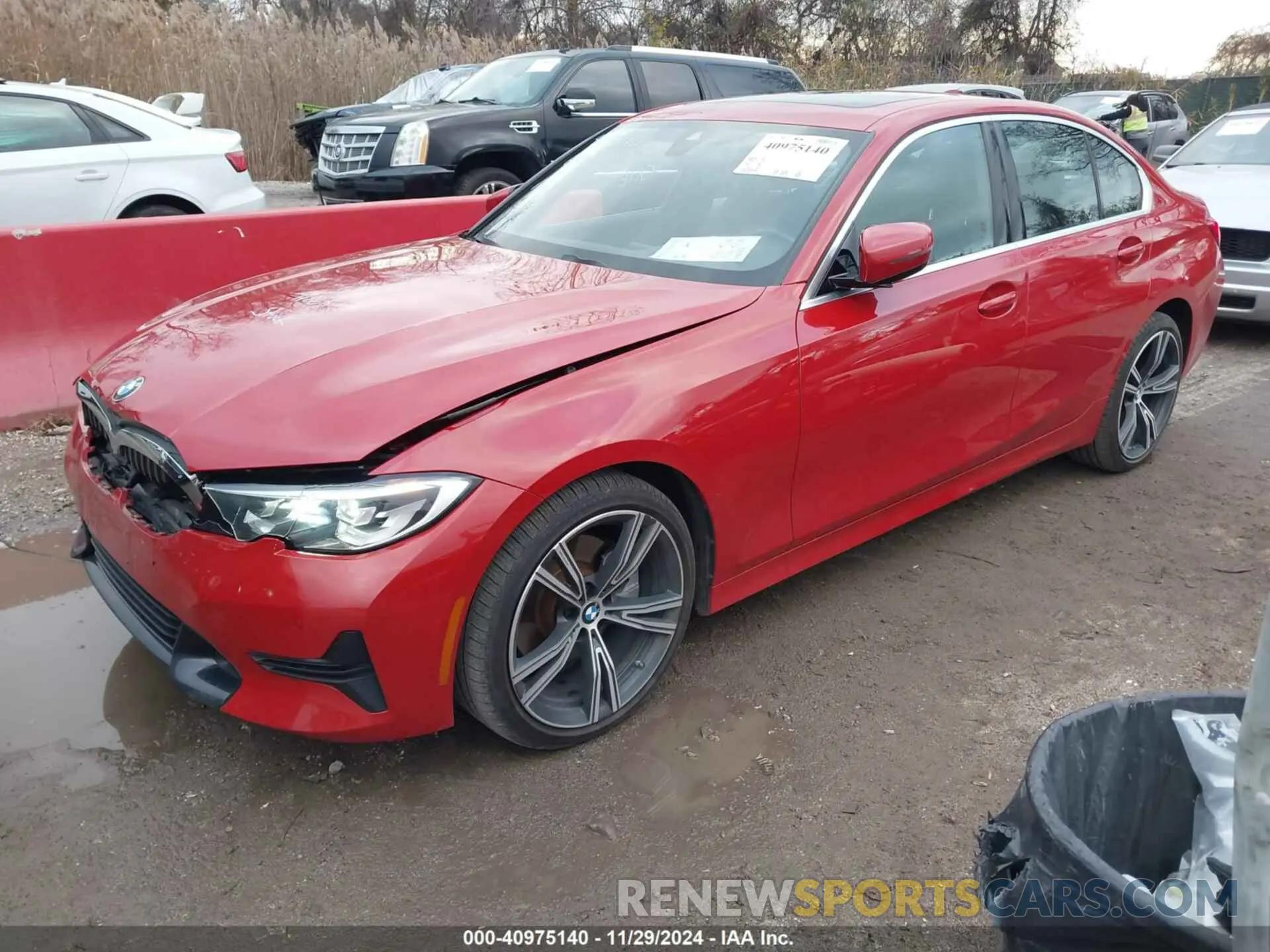 2 fotografías del automóvil dañado 3MW5R7J04L8B44807 BMW 330I 2020