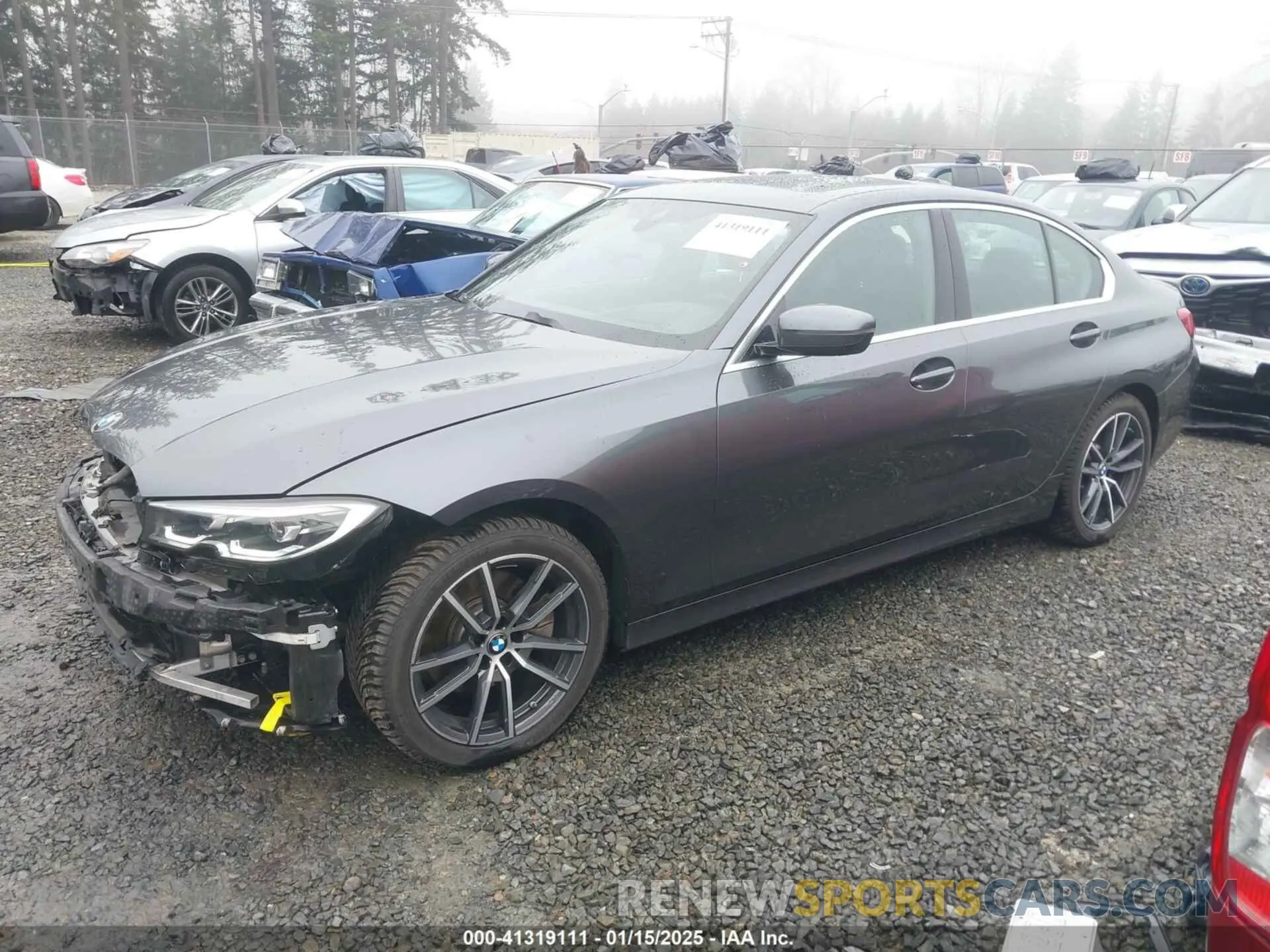 2 fotografías del automóvil dañado 3MW5R7J06L8B07905 BMW 330I 2020