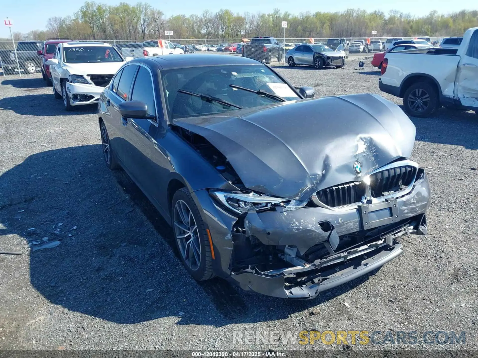 1 fotografías del automóvil dañado 3MW5R7J07L8B16676 BMW 330I 2020