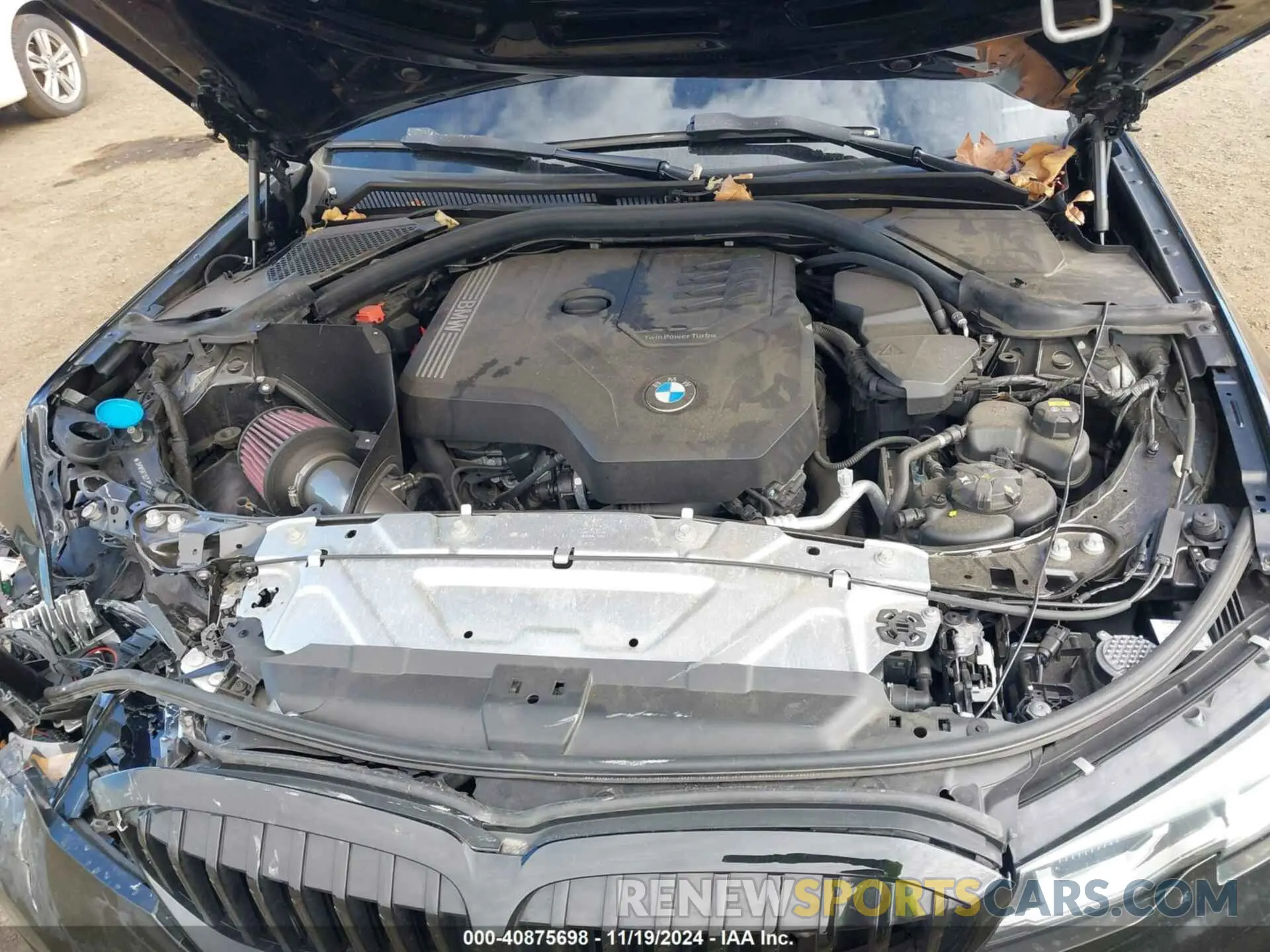 10 fotografías del automóvil dañado 3MW5R7J07L8B46132 BMW 330I 2020
