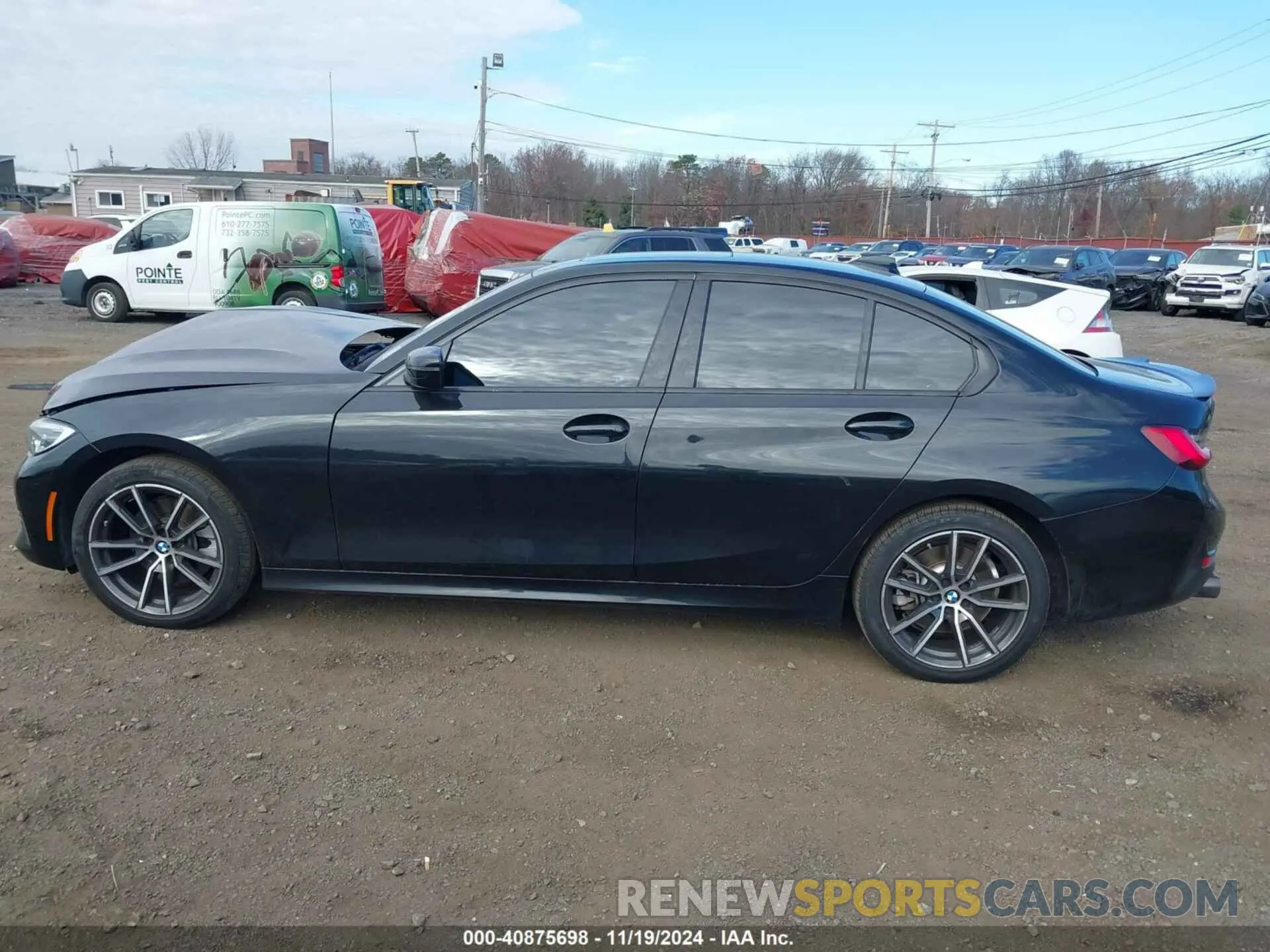 14 fotografías del automóvil dañado 3MW5R7J07L8B46132 BMW 330I 2020