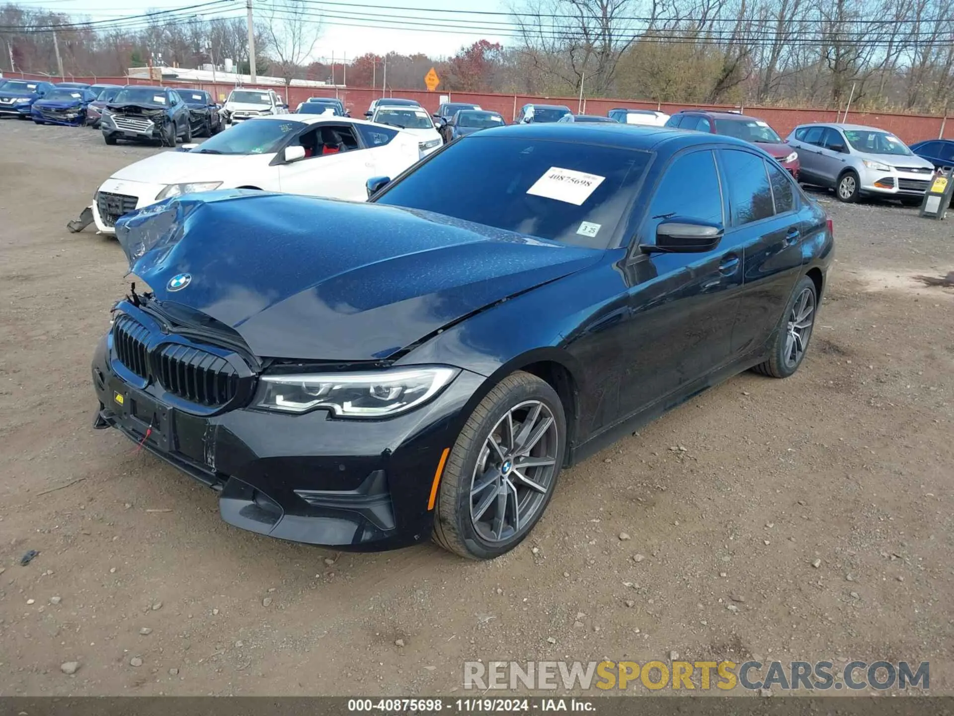 2 fotografías del automóvil dañado 3MW5R7J07L8B46132 BMW 330I 2020