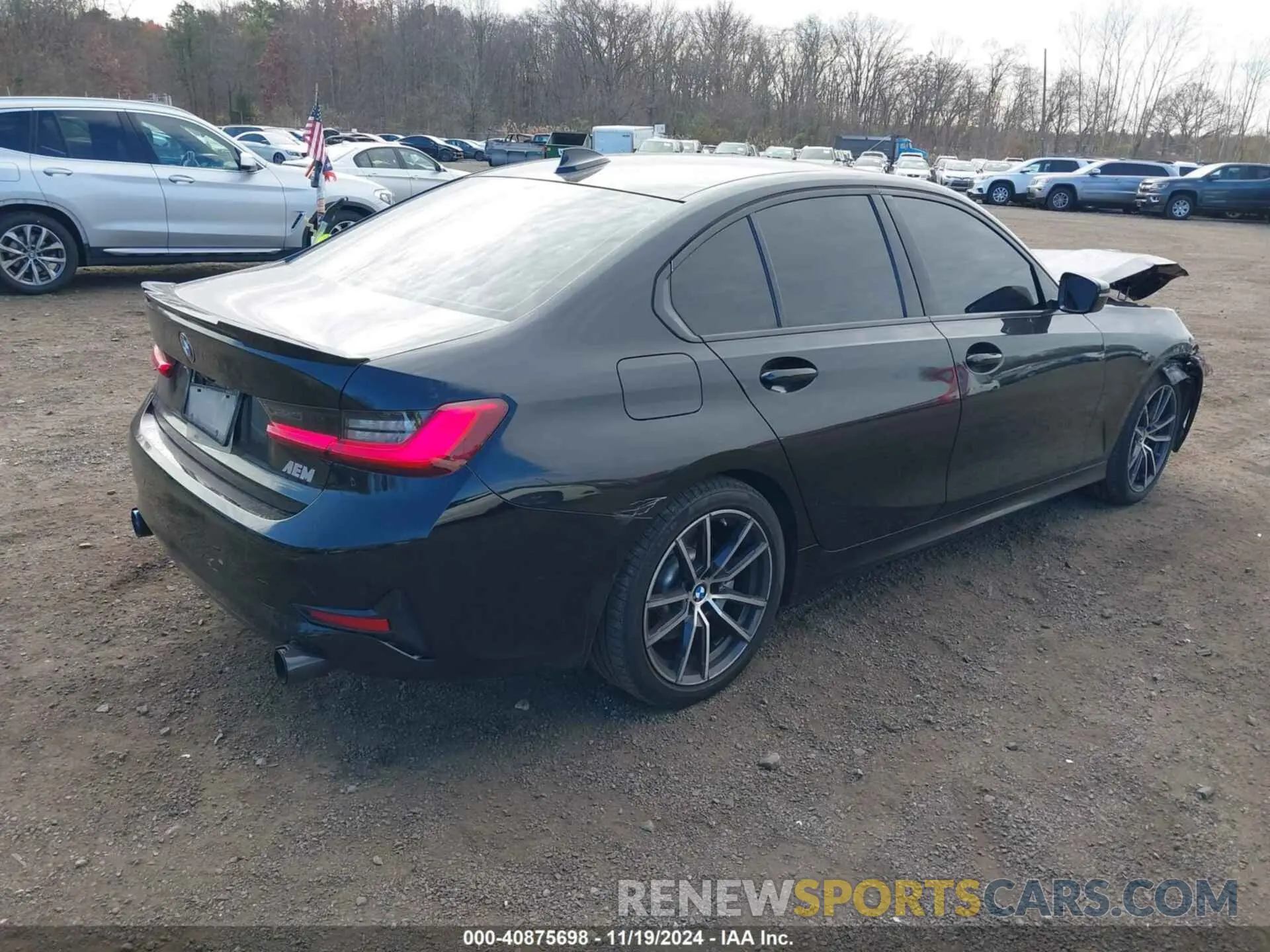 4 fotografías del automóvil dañado 3MW5R7J07L8B46132 BMW 330I 2020