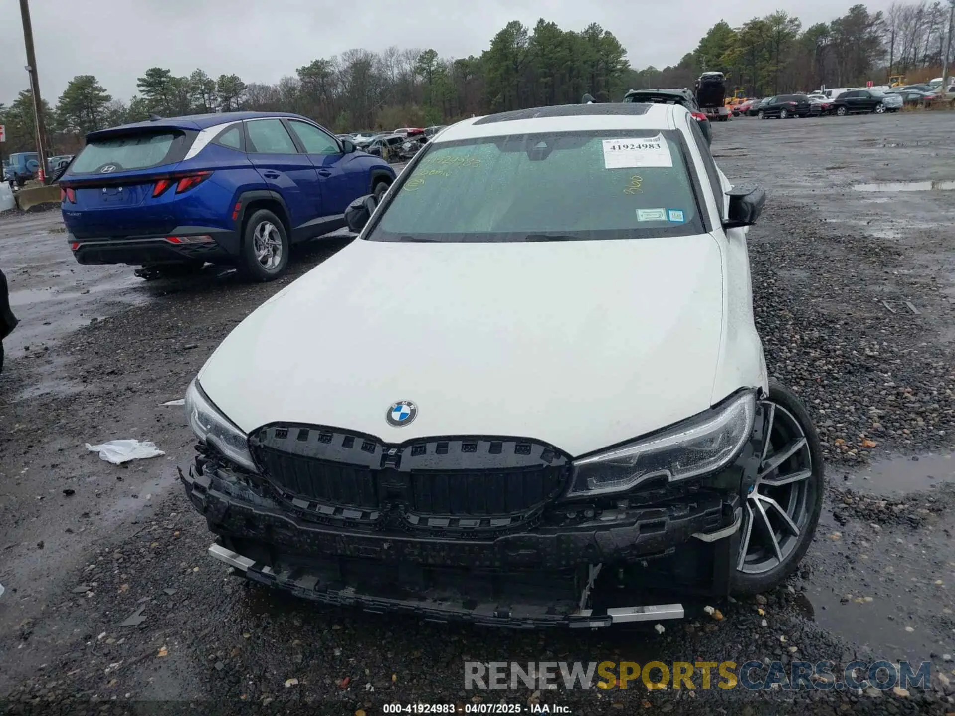 12 fotografías del automóvil dañado 3MW5R7J09L8B43636 BMW 330I 2020