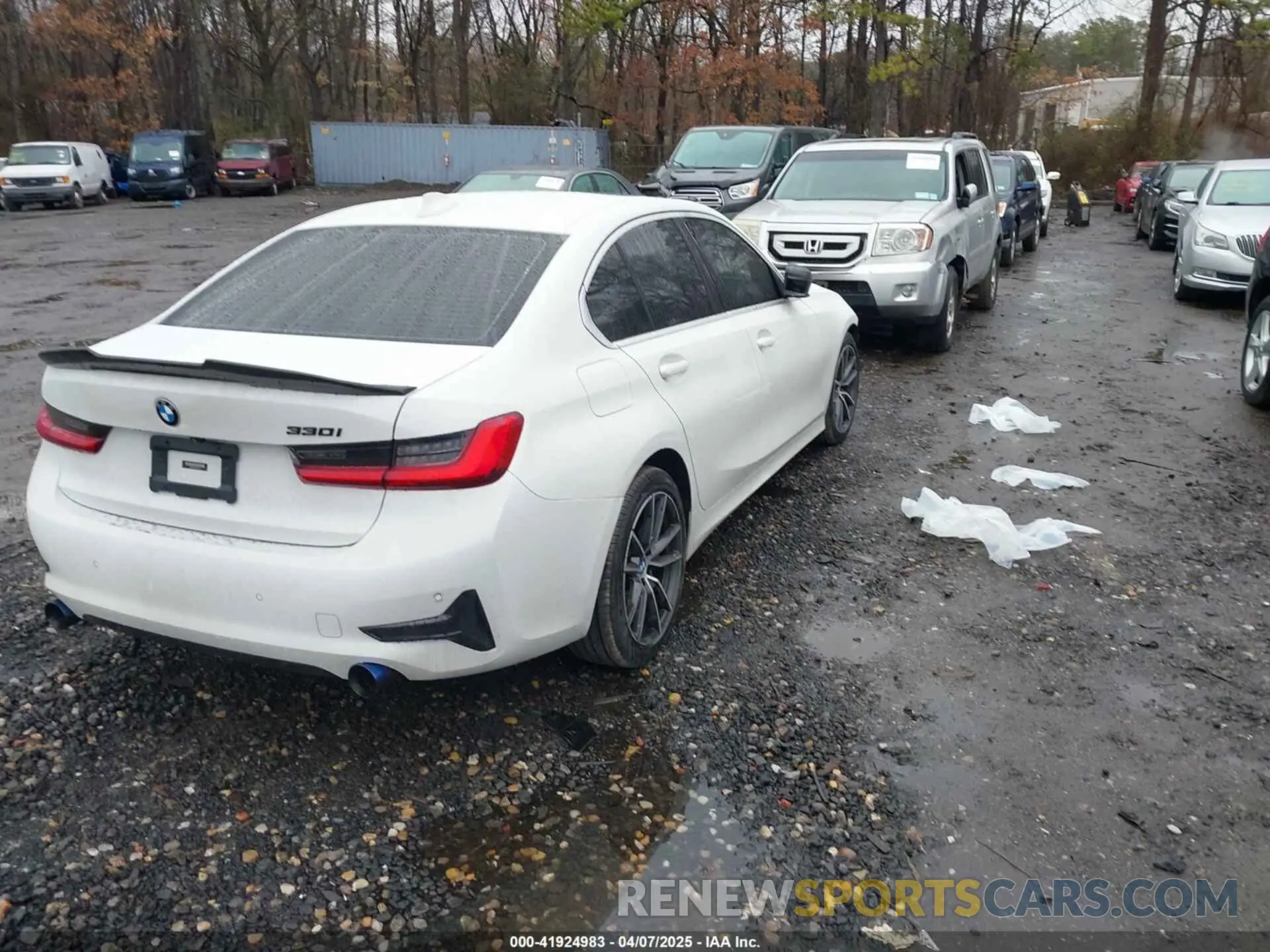 4 fotografías del automóvil dañado 3MW5R7J09L8B43636 BMW 330I 2020