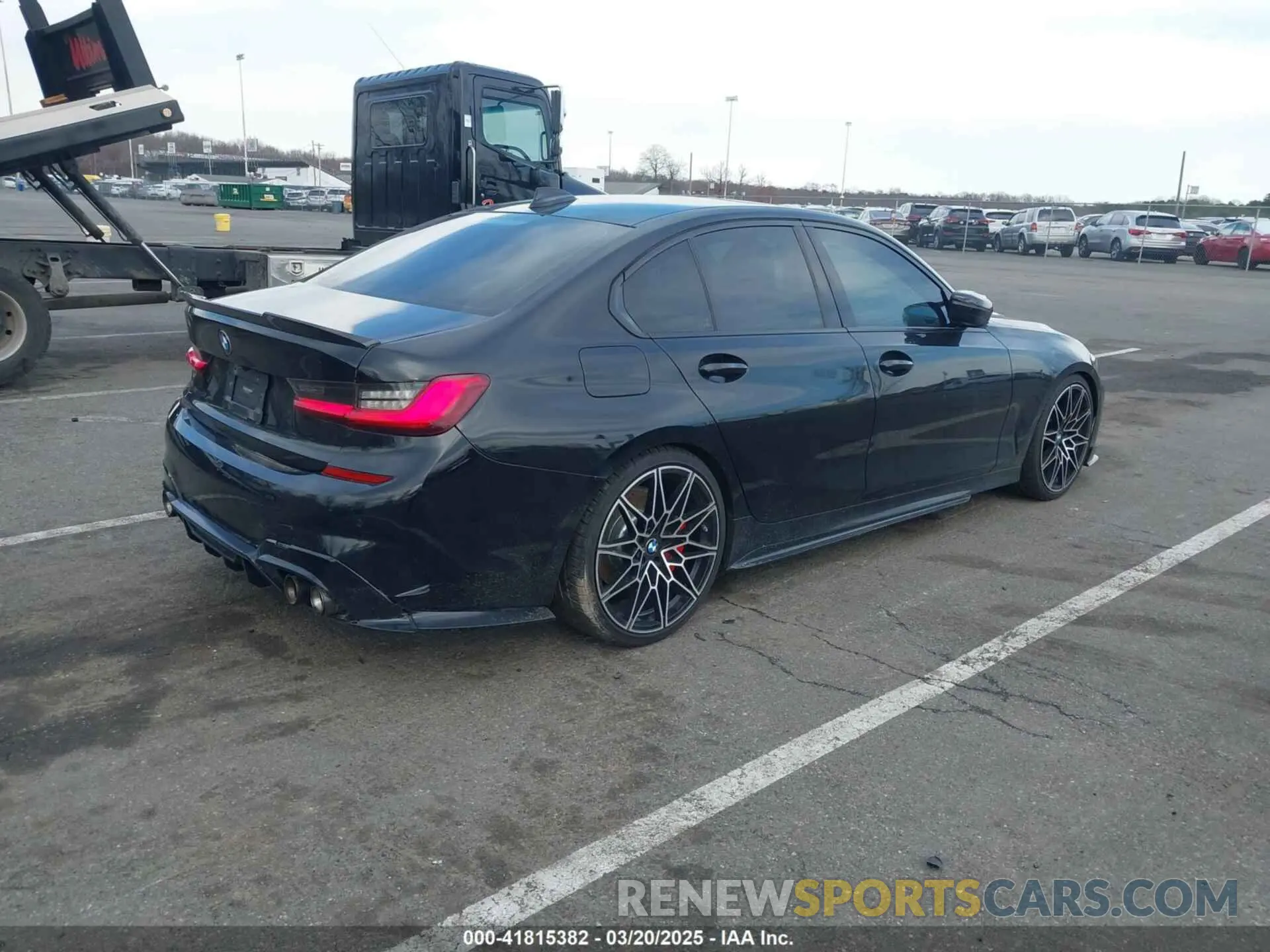 4 fotografías del automóvil dañado WBA5R1C01LFH36248 BMW 330I 2020