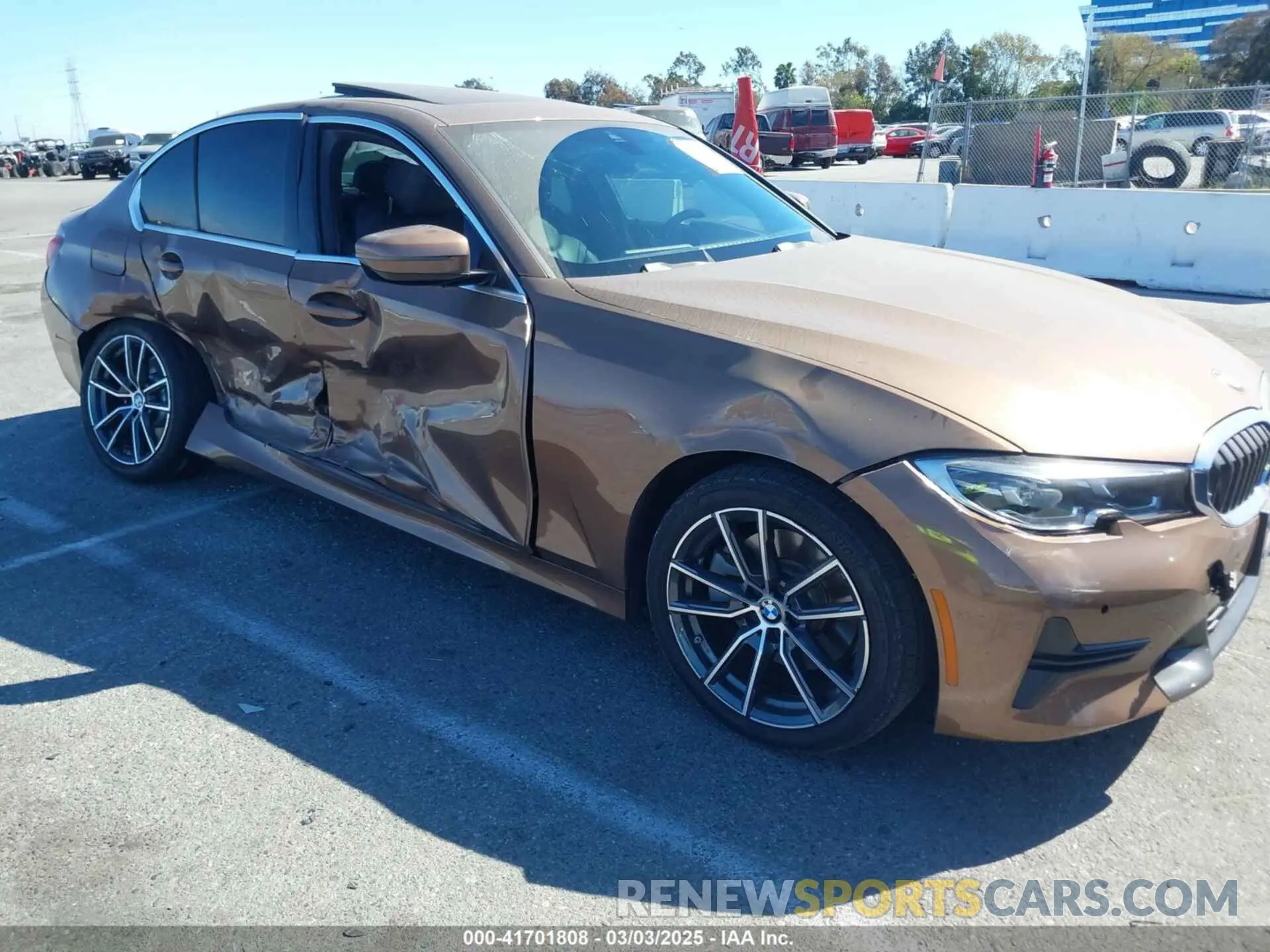 6 fotografías del automóvil dañado WBA5R1C06LFH52851 BMW 330I 2020