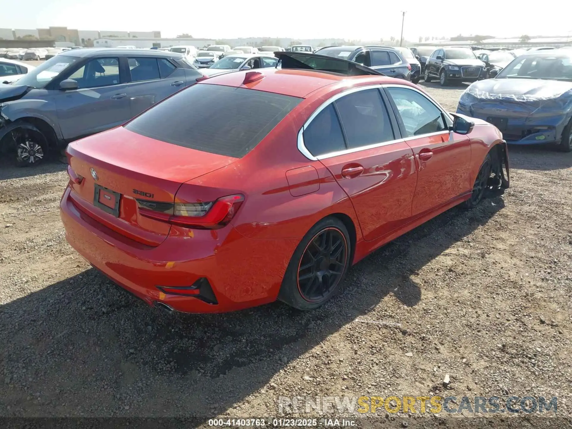 4 fotografías del automóvil dañado WBA5R1C0XLFH84640 BMW 330I 2020