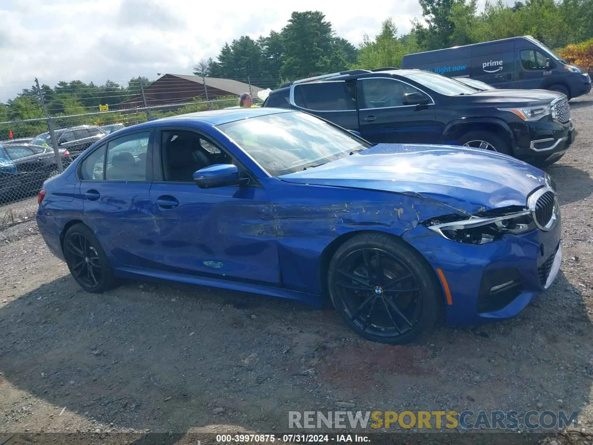 13 fotografías del automóvil dañado WBA5R7C02LFH91603 BMW 330I 2020