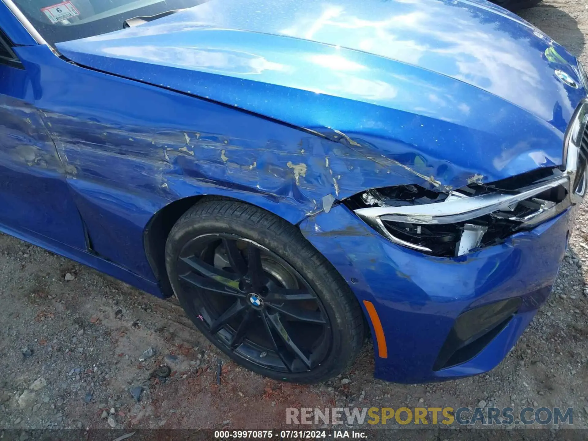 6 fotografías del automóvil dañado WBA5R7C02LFH91603 BMW 330I 2020