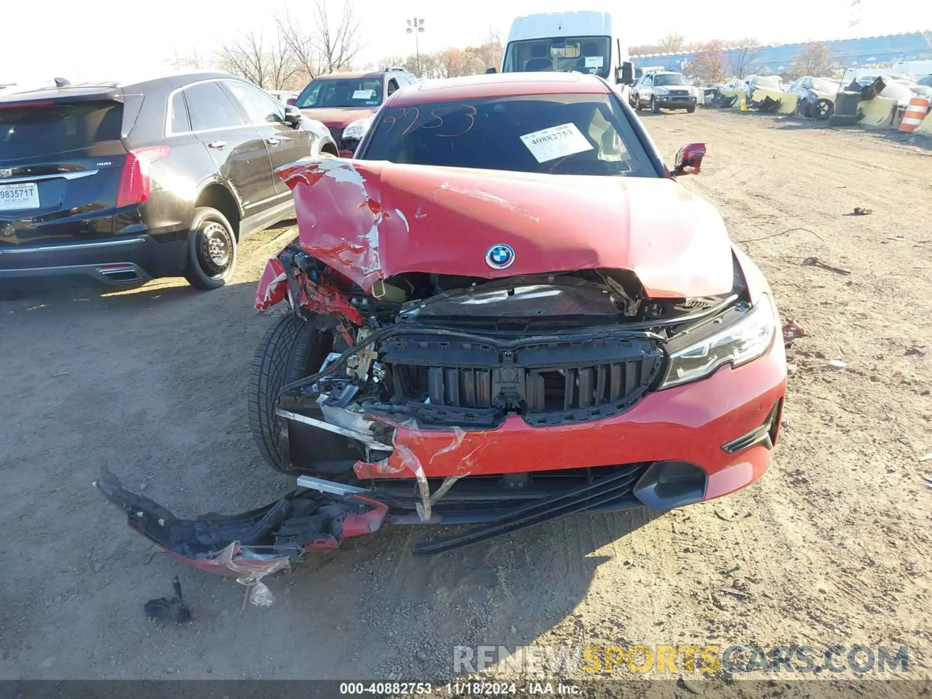 6 fotografías del automóvil dañado WBA5R7C07LFH57219 BMW 330I 2020
