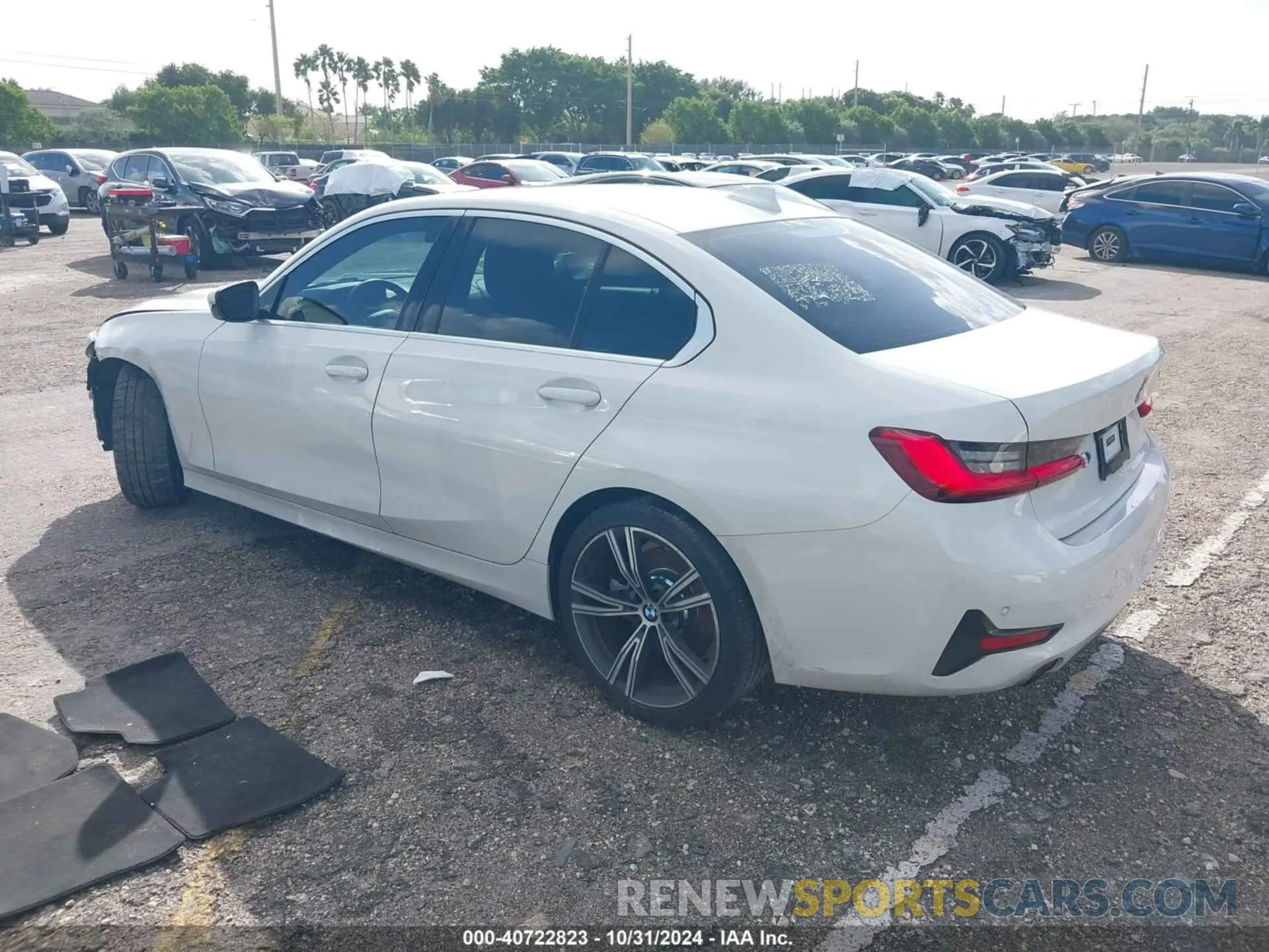 3 fotografías del automóvil dañado 3MW5R1J00M8B52627 BMW 330I 2021