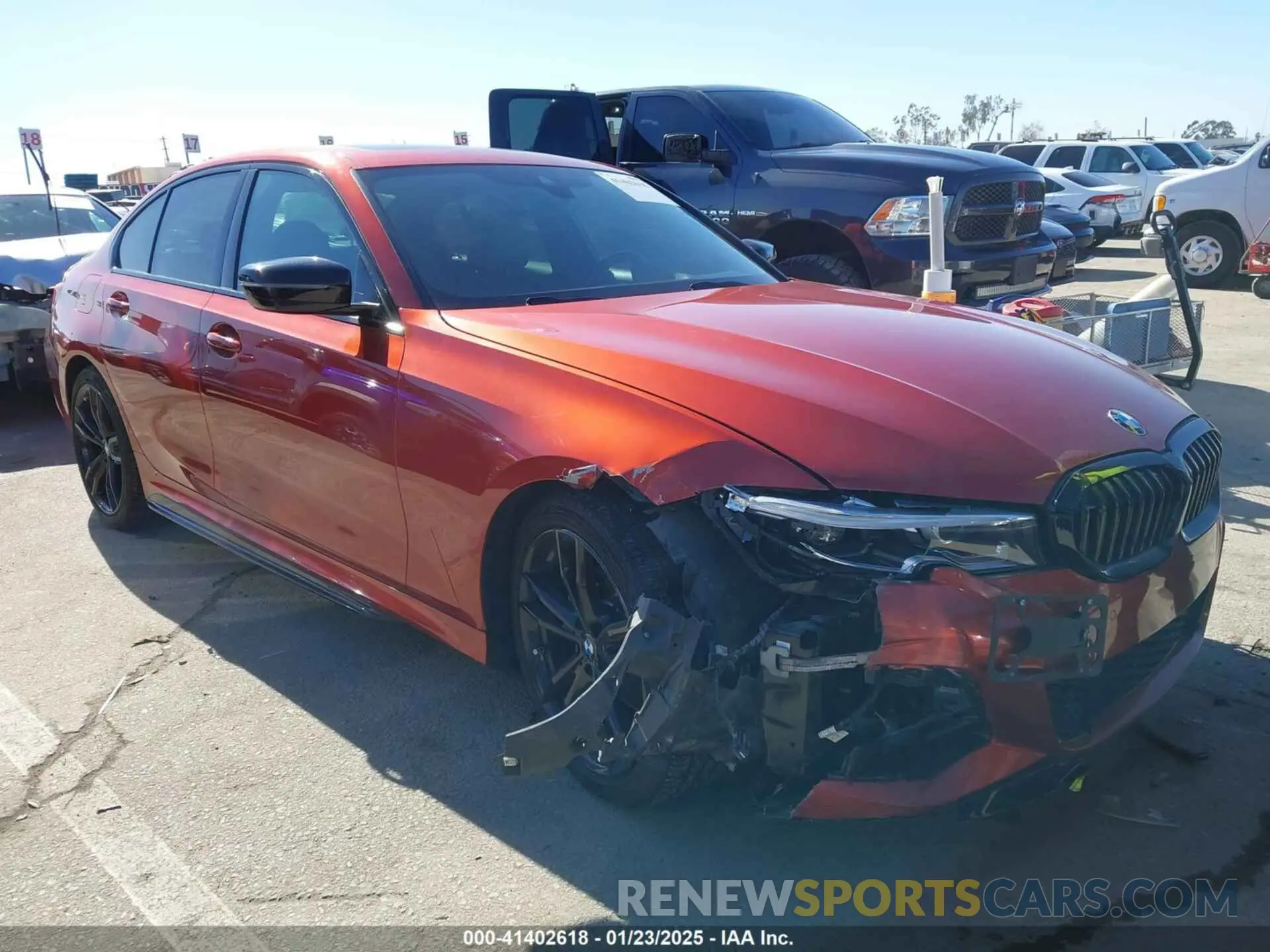 1 fotografías del automóvil dañado 3MW5R1J02M8B72376 BMW 330I 2021