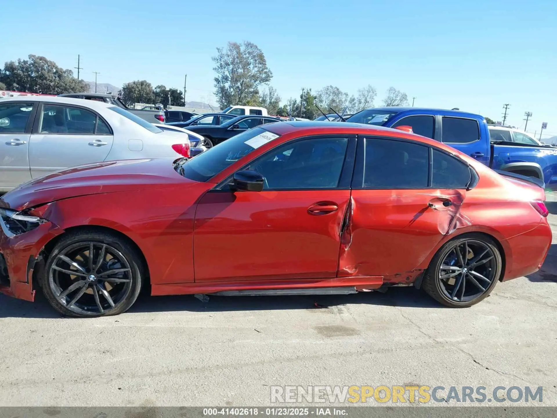 14 fotografías del automóvil dañado 3MW5R1J02M8B72376 BMW 330I 2021
