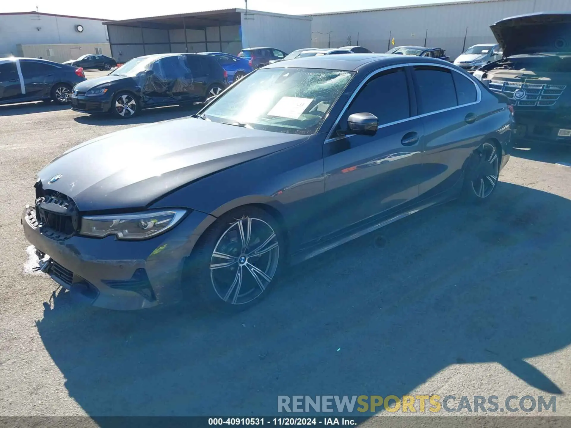 2 fotografías del automóvil dañado 3MW5R1J02M8B88996 BMW 330I 2021