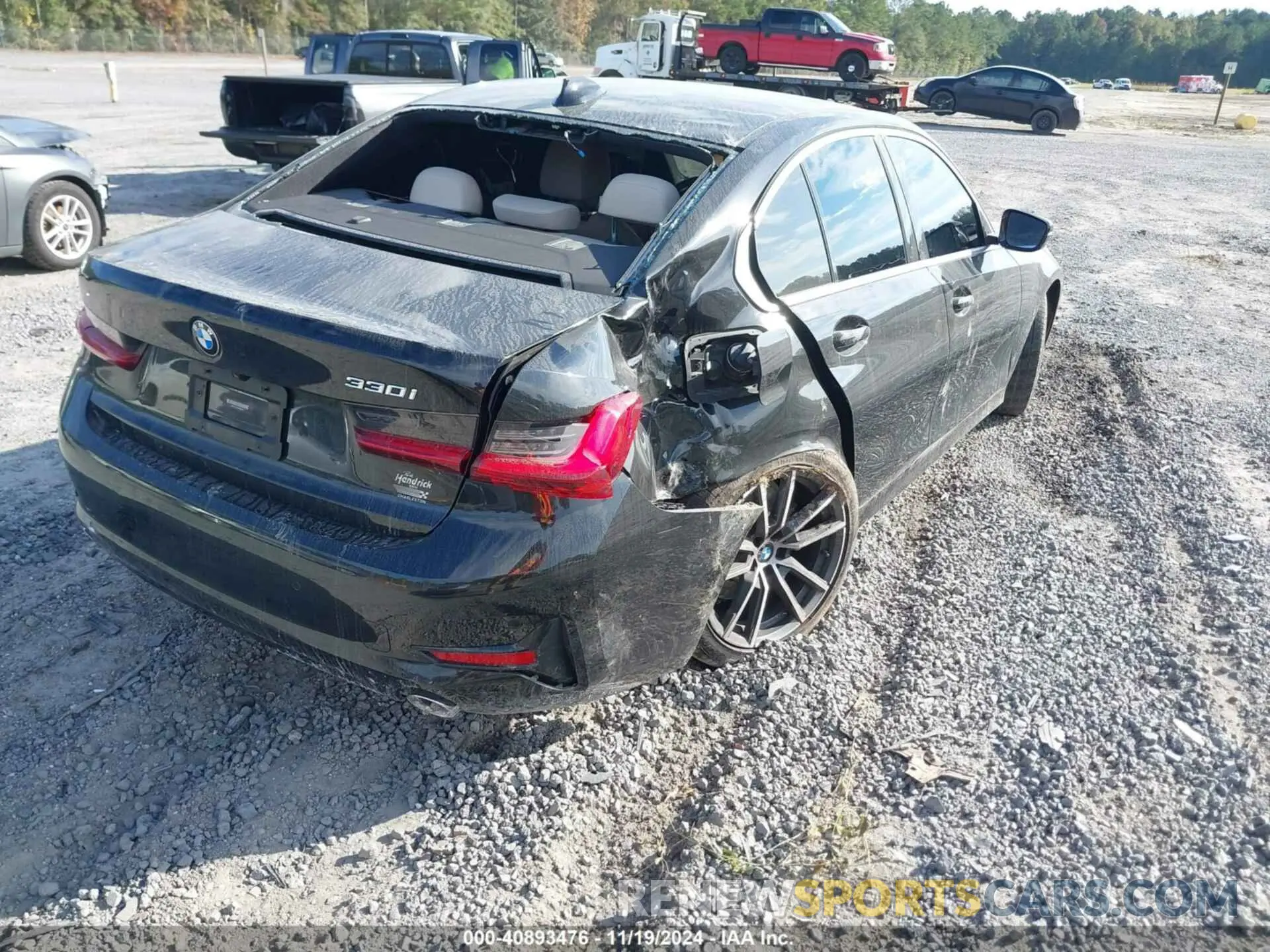 4 fotografías del automóvil dañado 3MW5R1J03M8B88196 BMW 330I 2021