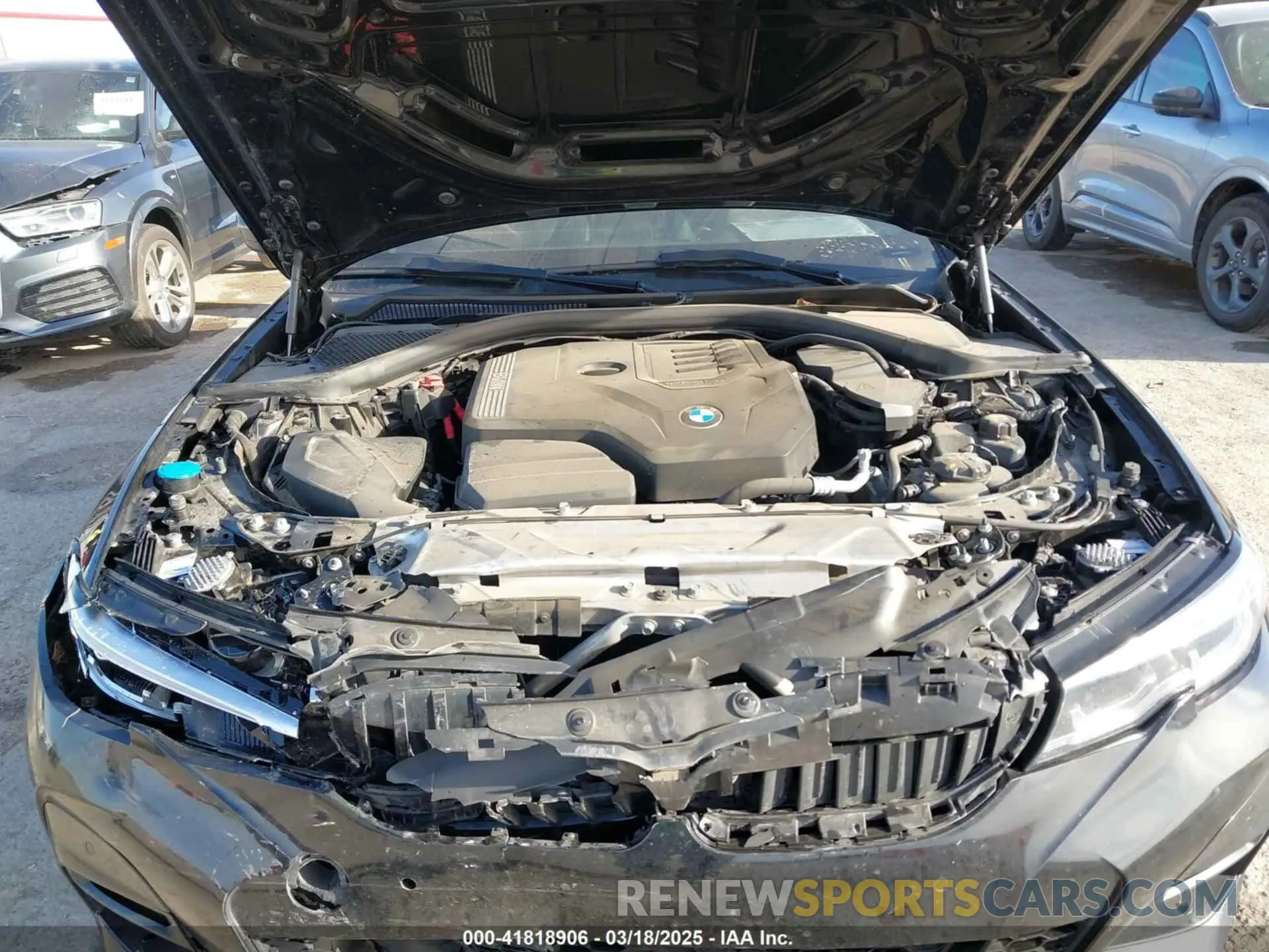 10 fotografías del automóvil dañado 3MW5R1J05M8B84800 BMW 330I 2021
