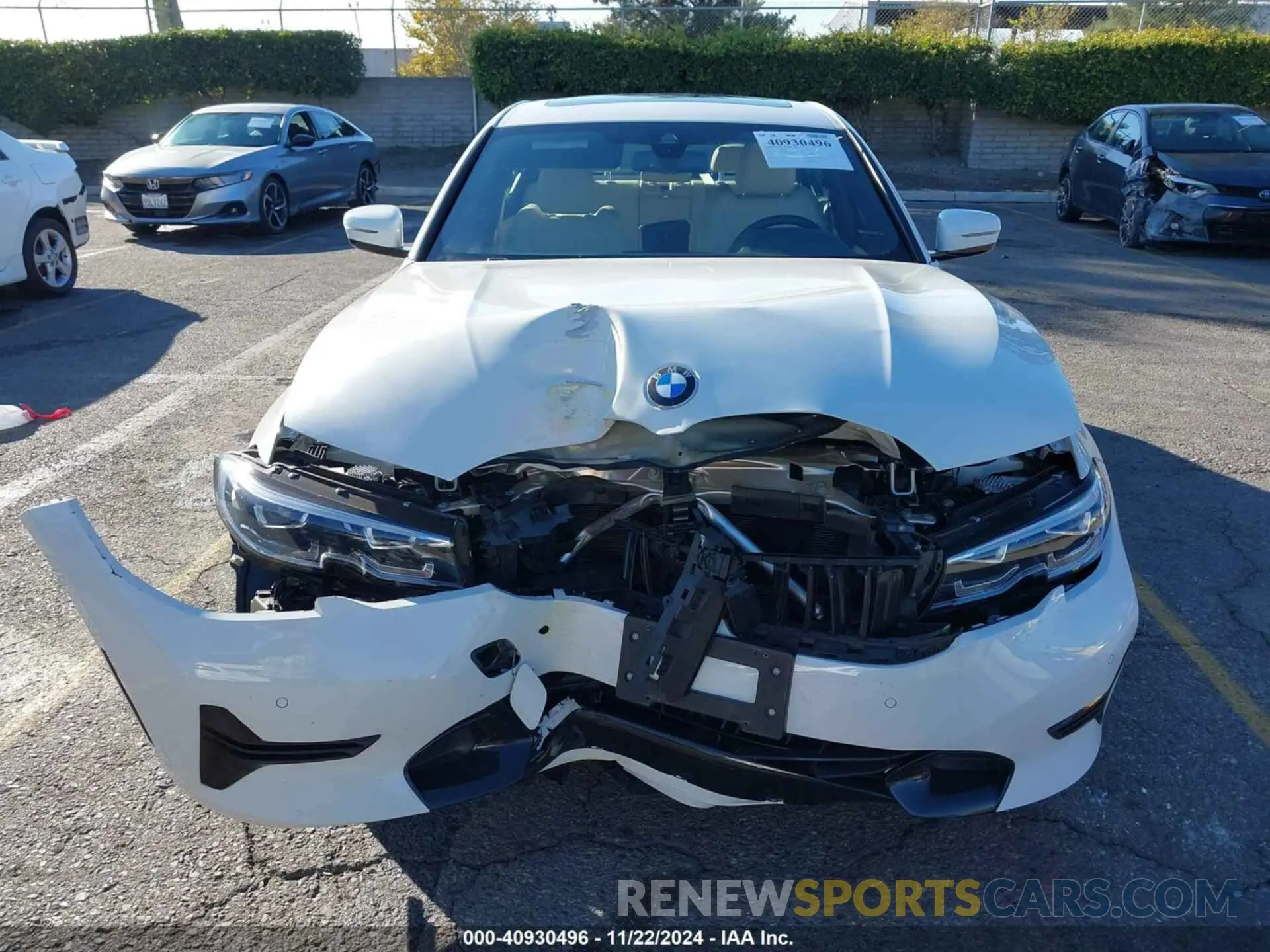 12 fotografías del automóvil dañado 3MW5R1J05M8B87468 BMW 330I 2021