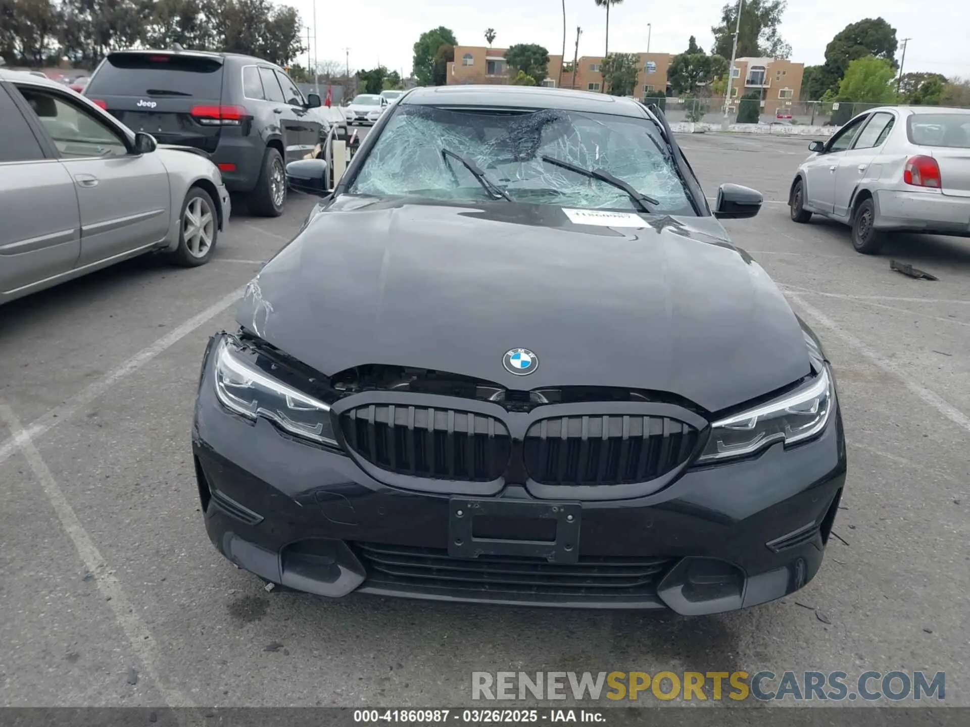 12 fotografías del automóvil dañado 3MW5R1J07M8B89836 BMW 330I 2021