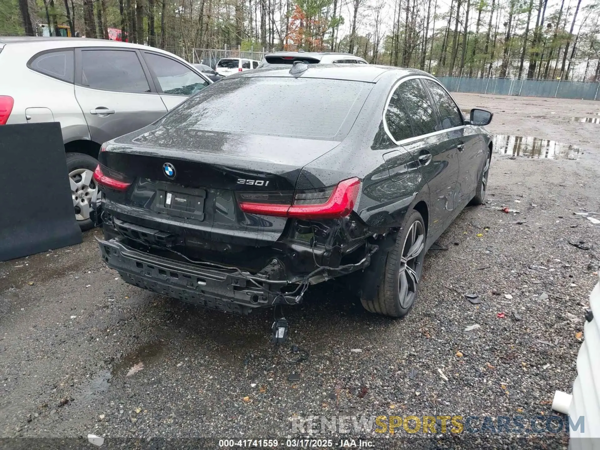 4 fotografías del automóvil dañado 3MW5R1J08M8B98335 BMW 330I 2021