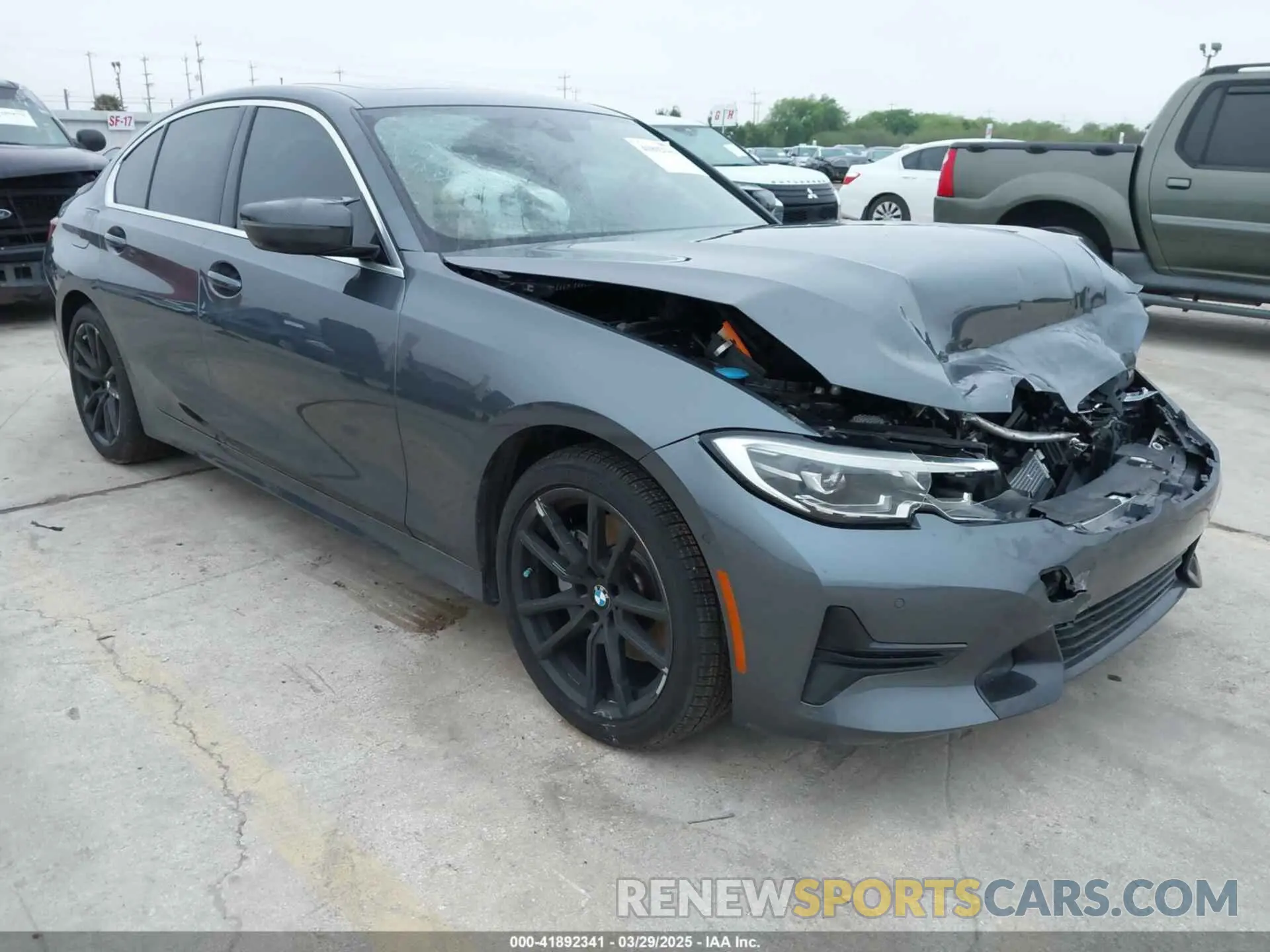 1 fotografías del automóvil dañado 3MW5R1J09M8C15403 BMW 330I 2021