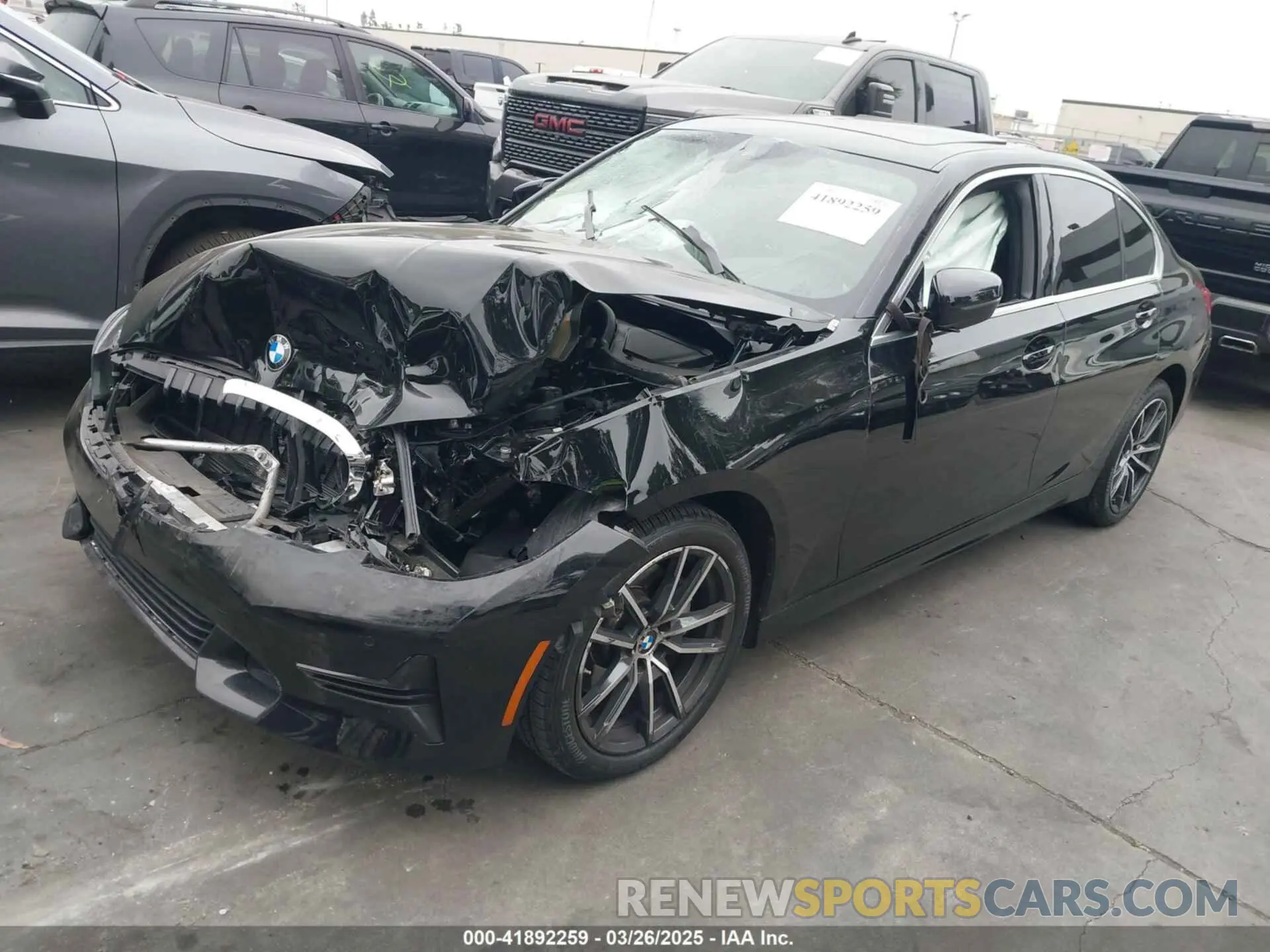 2 fotografías del automóvil dañado 3MW5R1J09M8C21377 BMW 330I 2021