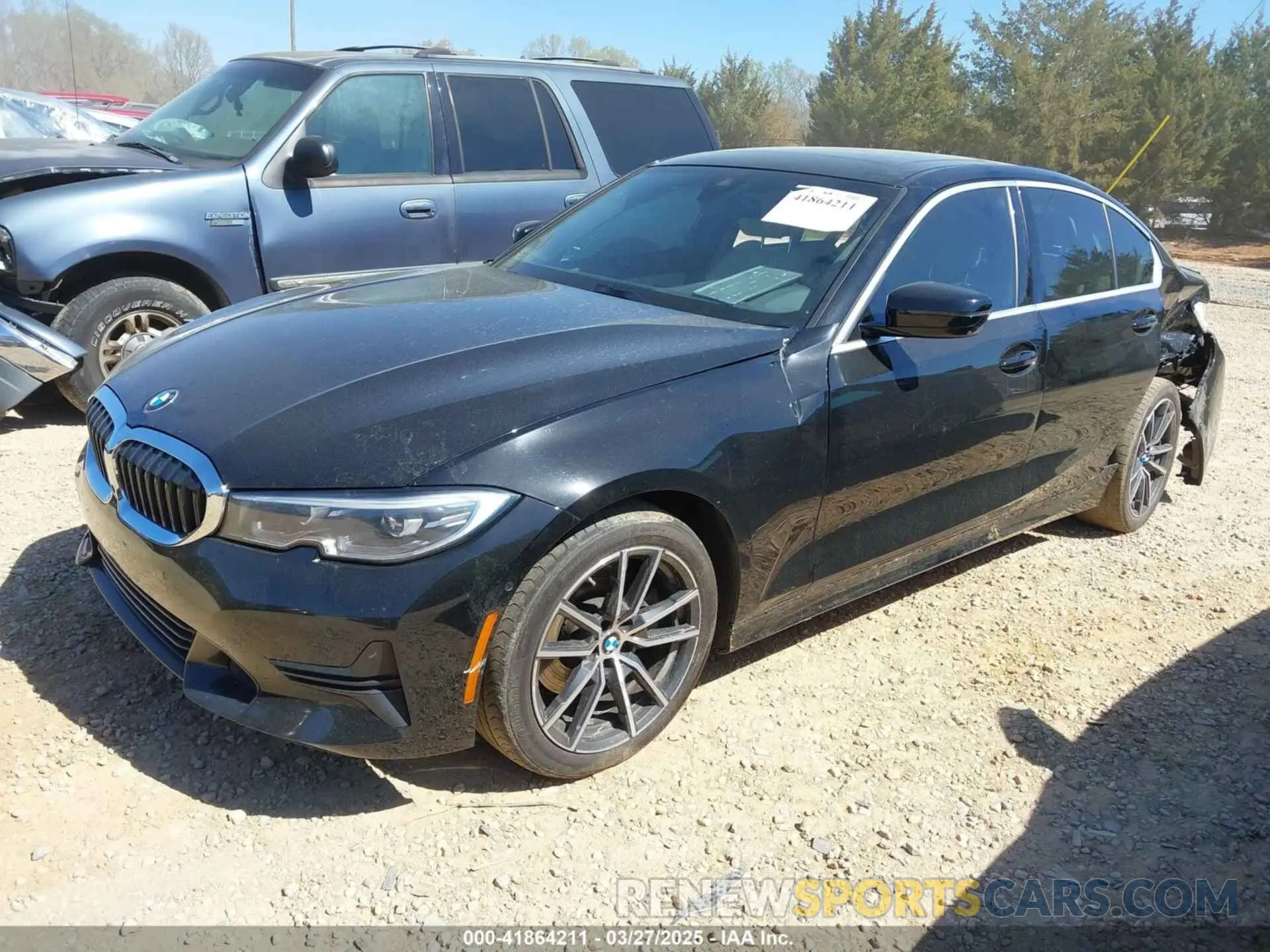 2 fotografías del automóvil dañado 3MW5R1J0XM8B69340 BMW 330I 2021