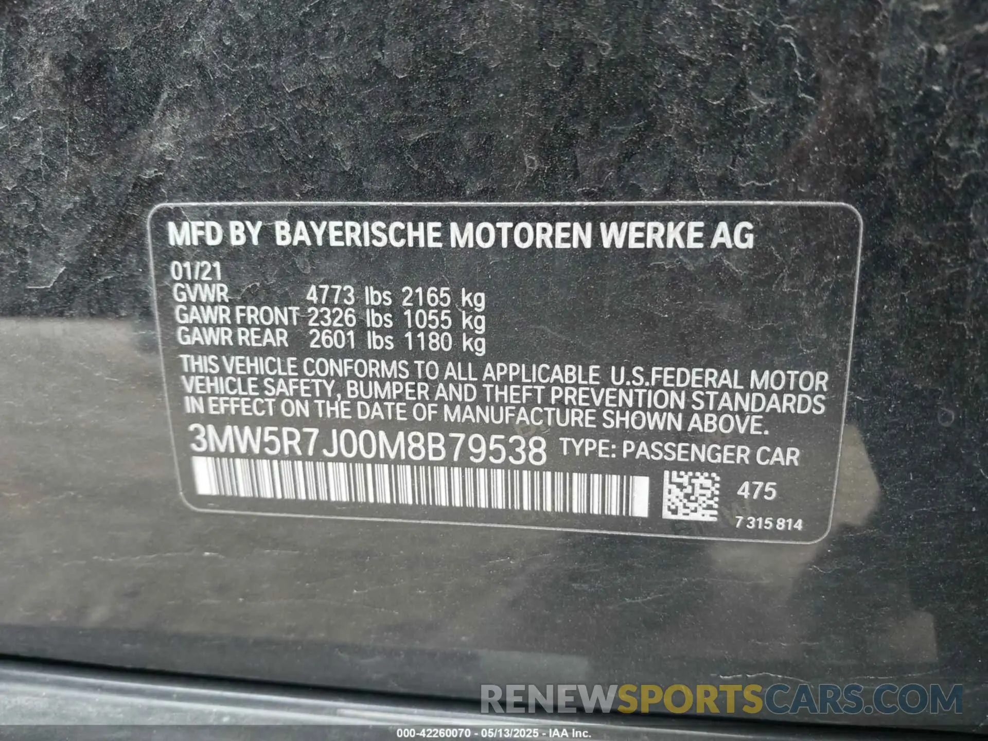 9 fotografías del automóvil dañado 3MW5R7J00M8B79538 BMW 330I 2021