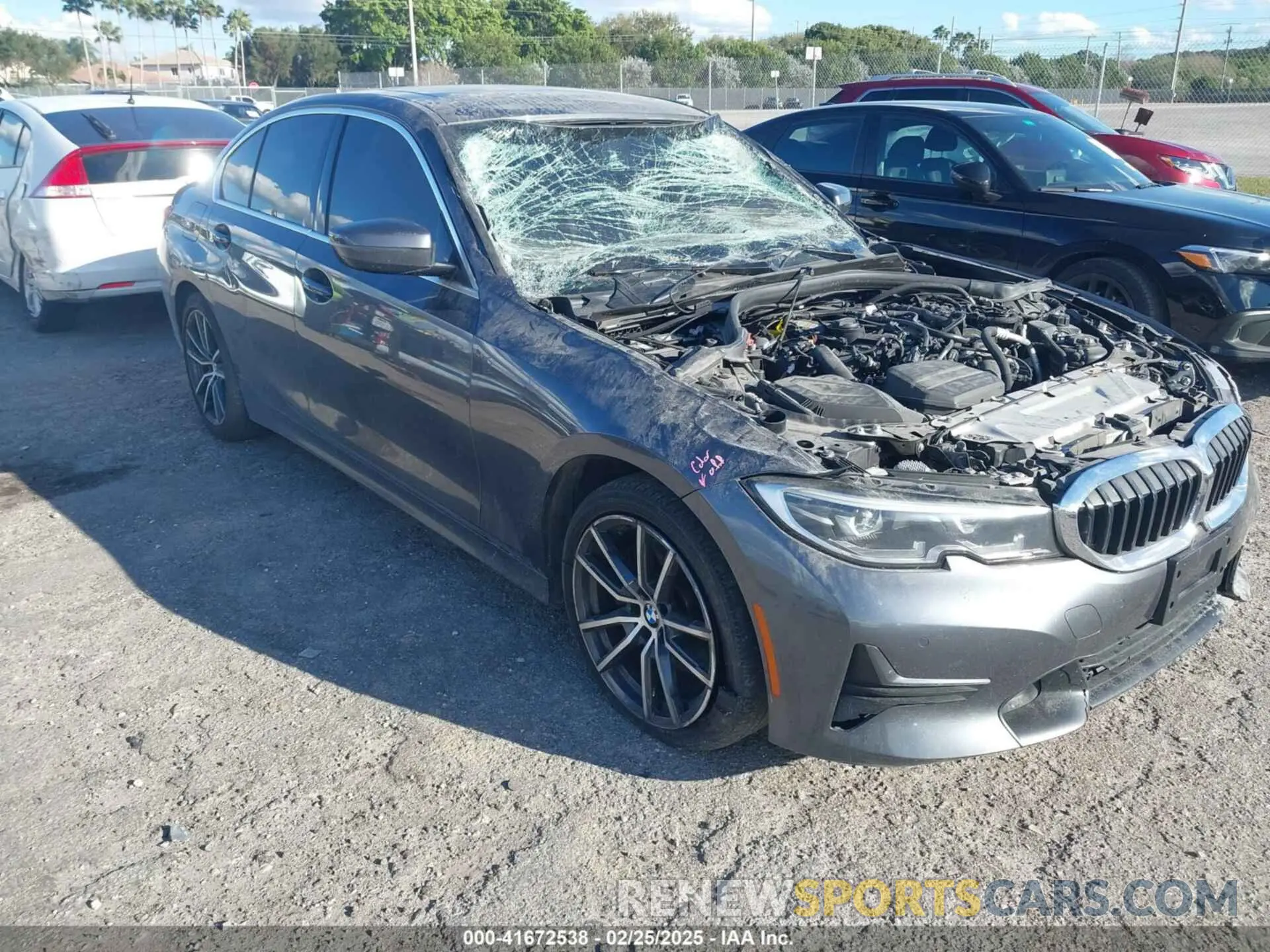 1 fotografías del automóvil dañado 3MW5R7J01M8B49173 BMW 330I 2021