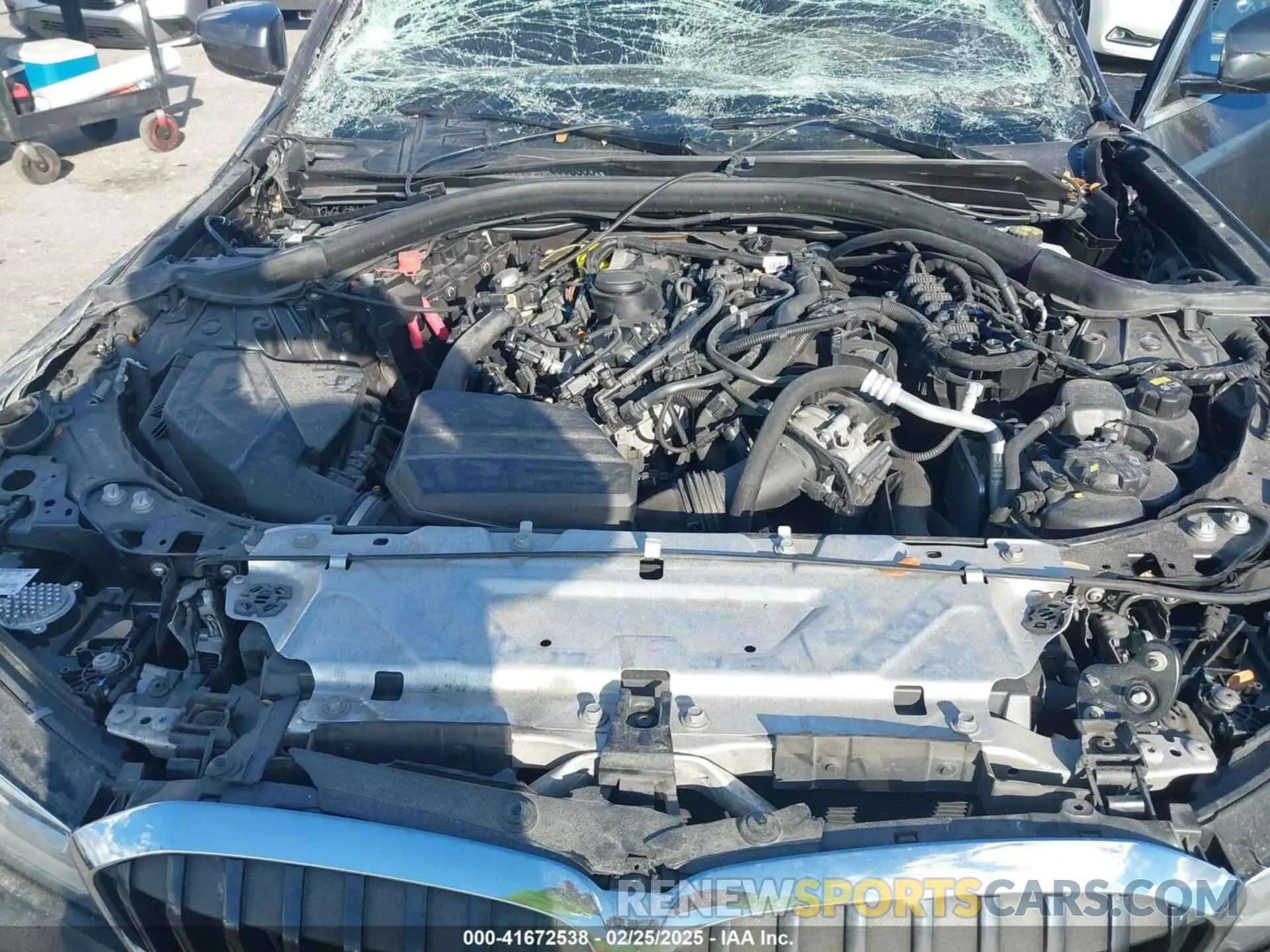 10 fotografías del automóvil dañado 3MW5R7J01M8B49173 BMW 330I 2021