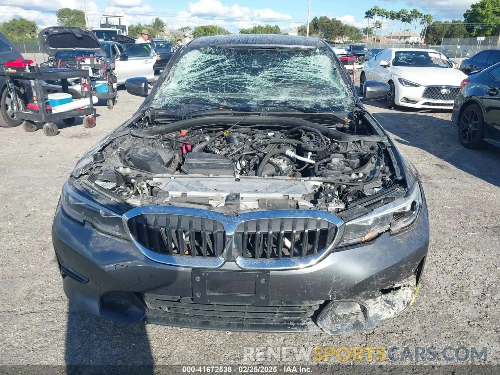 12 fotografías del automóvil dañado 3MW5R7J01M8B49173 BMW 330I 2021